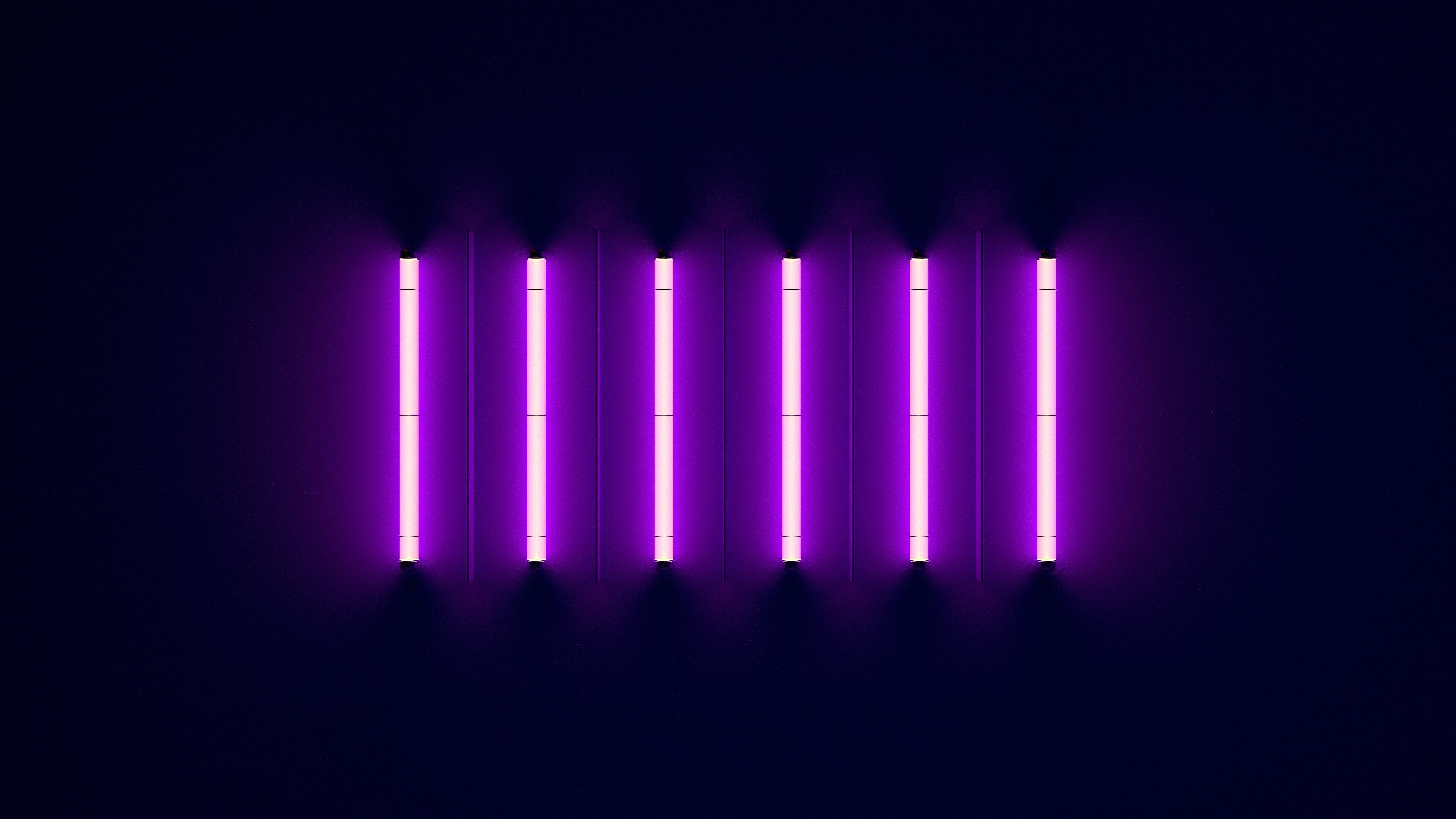 Purple Glowing Lines Wallpapers
