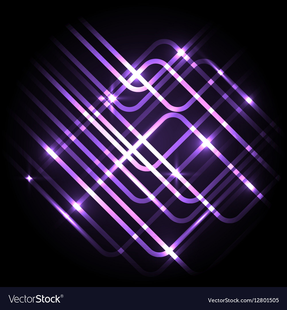 Purple Glowing Lines Wallpapers