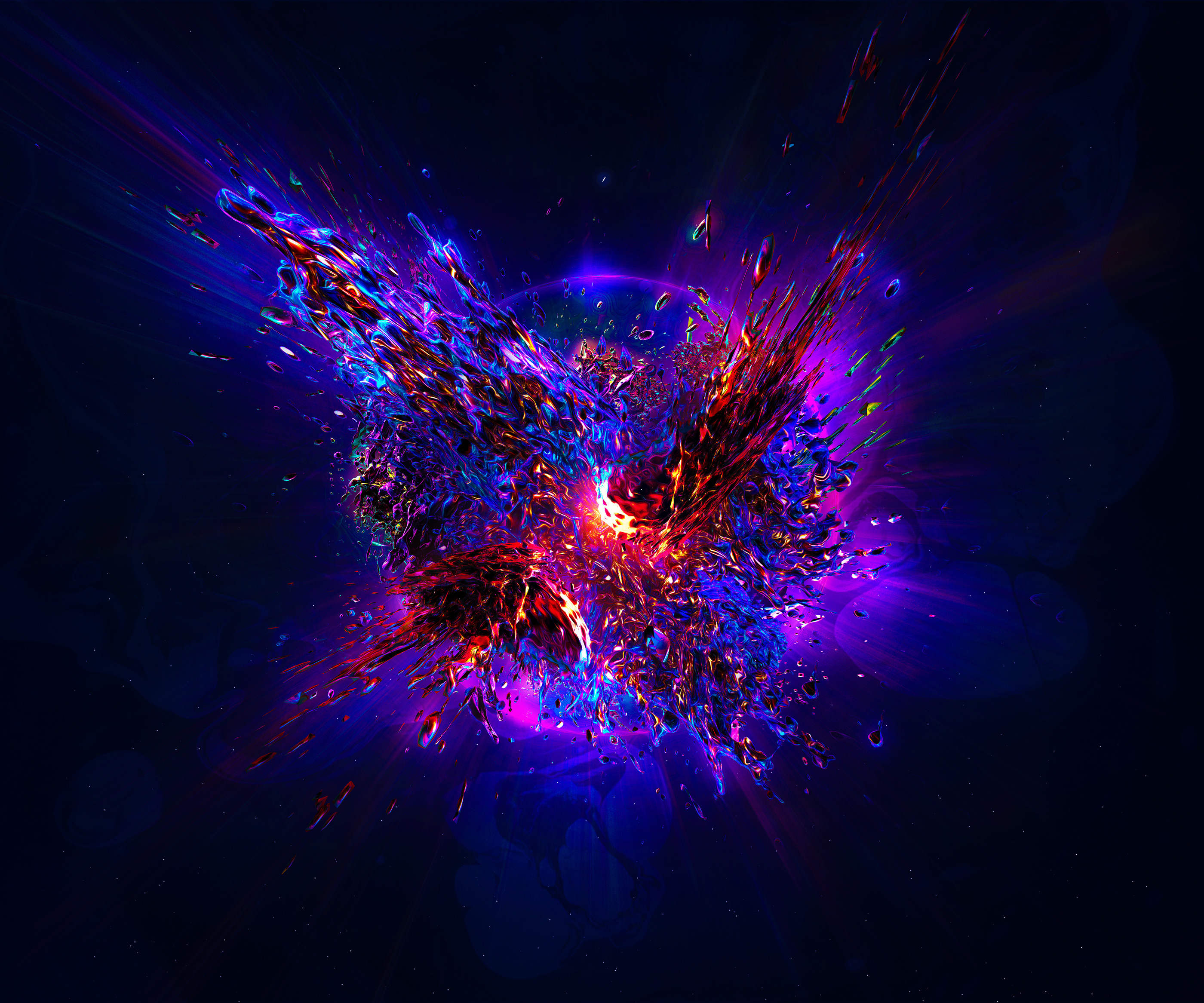 3D Abstract Explosion Wallpapers