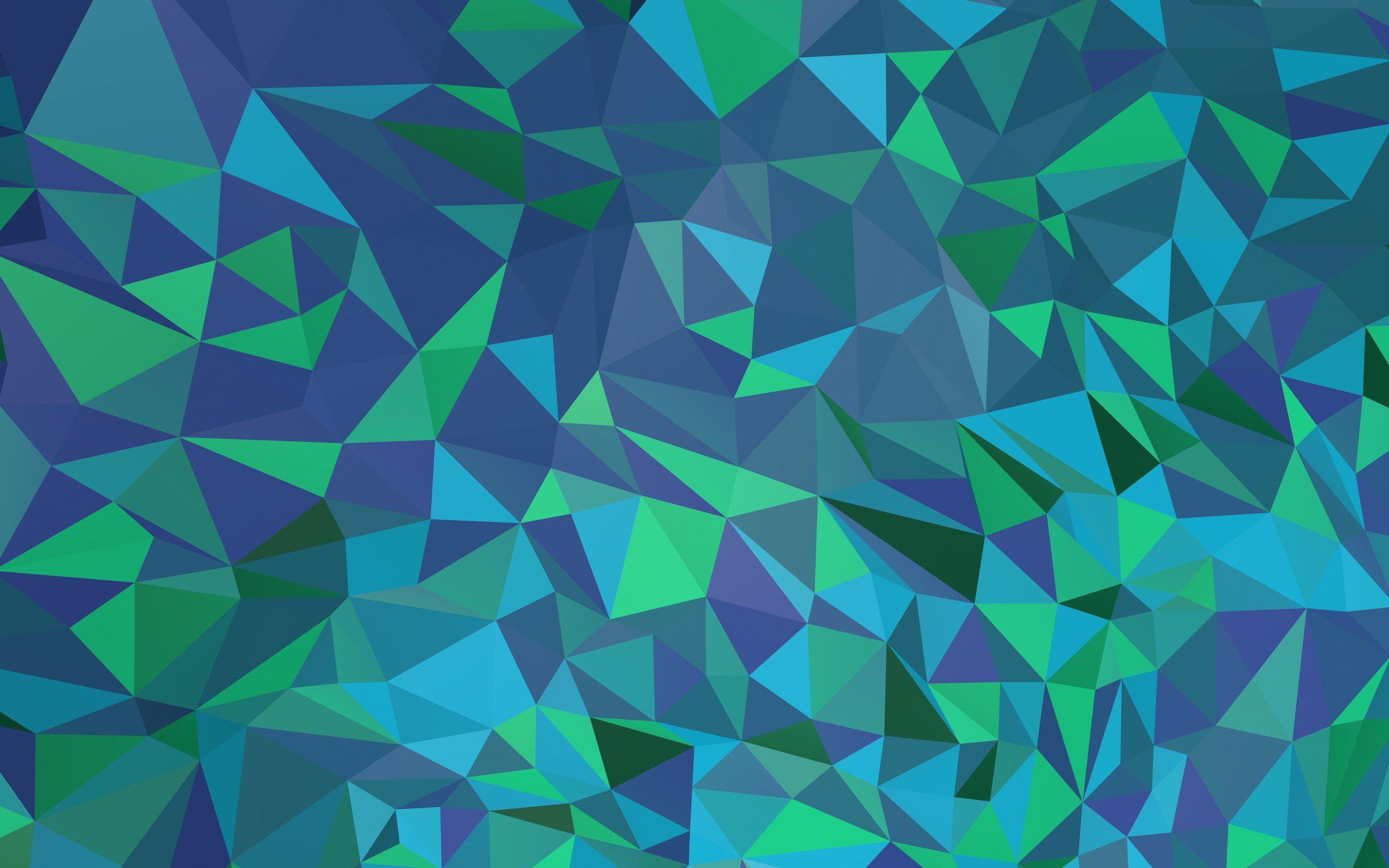 Frosty Blue Polygon Wallpapers