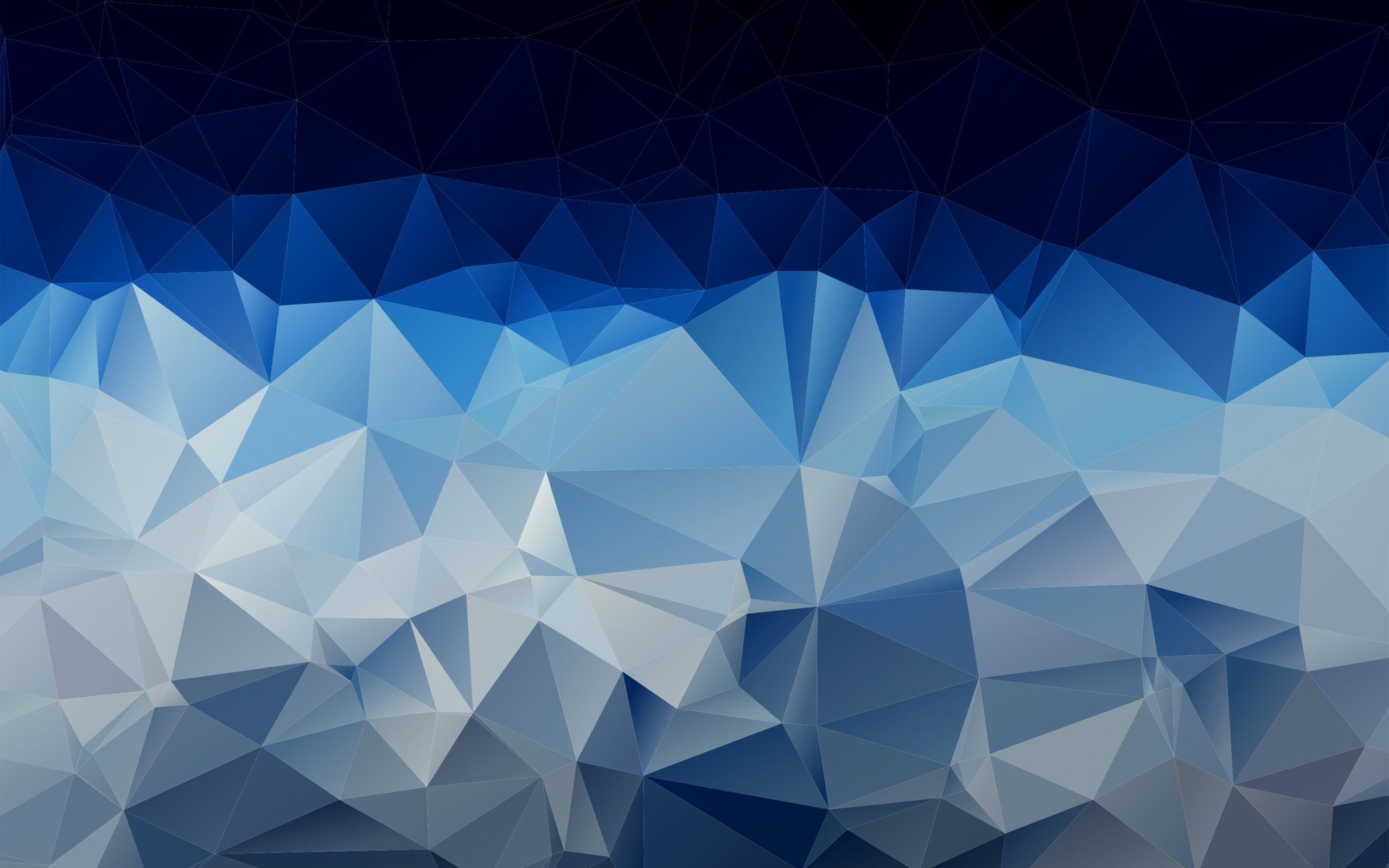 Frosty Blue Polygon Wallpapers