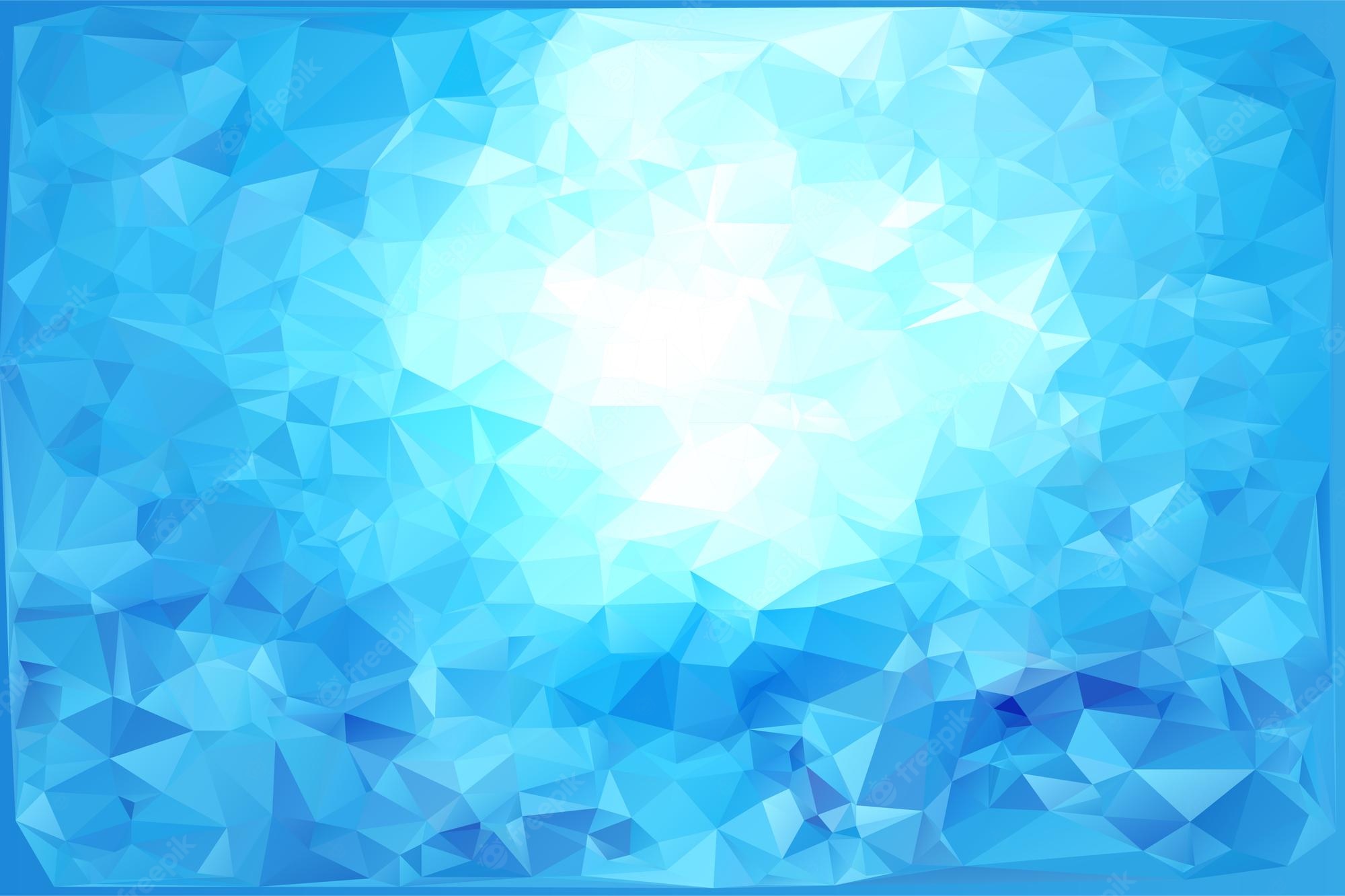 Frosty Blue Polygon Wallpapers