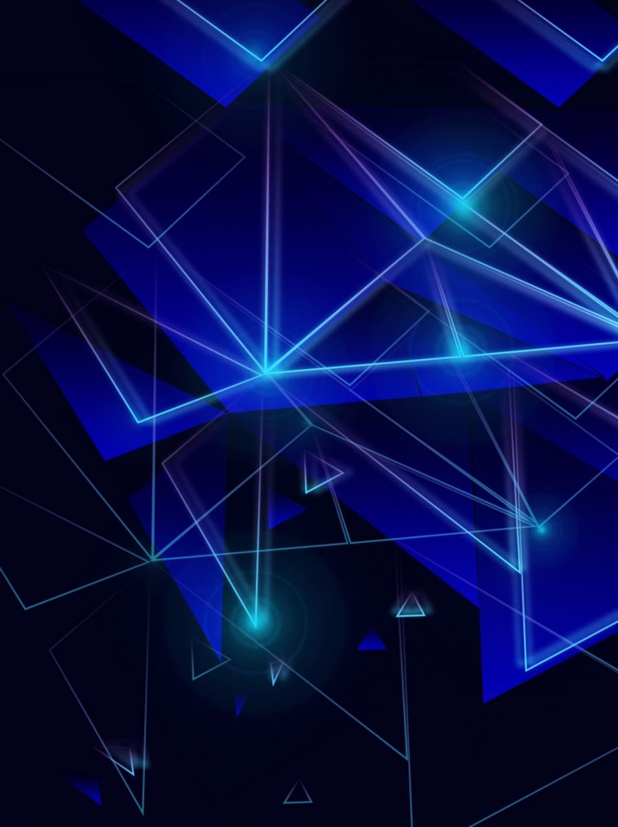 Frosty Blue Polygon Wallpapers