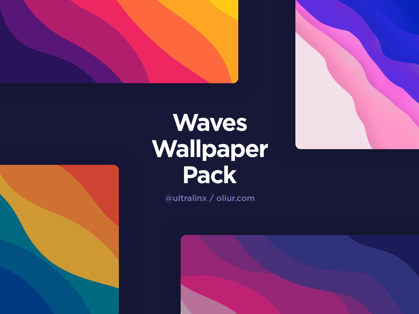 Gradient Wave Wallpapers