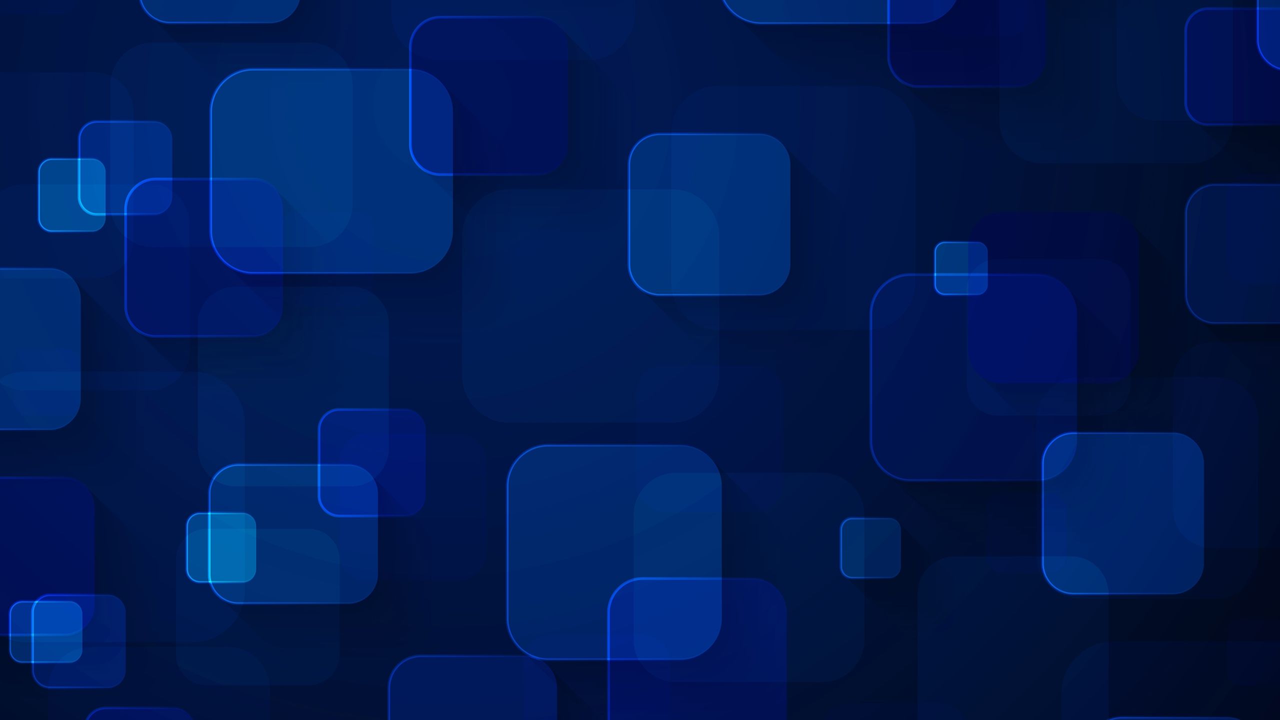 Blue Digital Art Squares Wallpapers