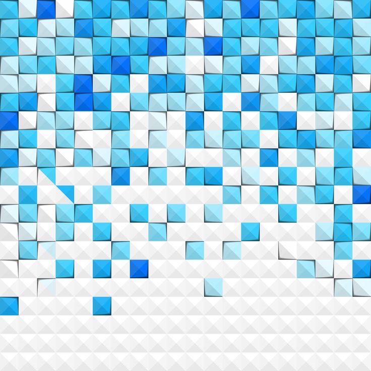 Blue Digital Art Squares Wallpapers