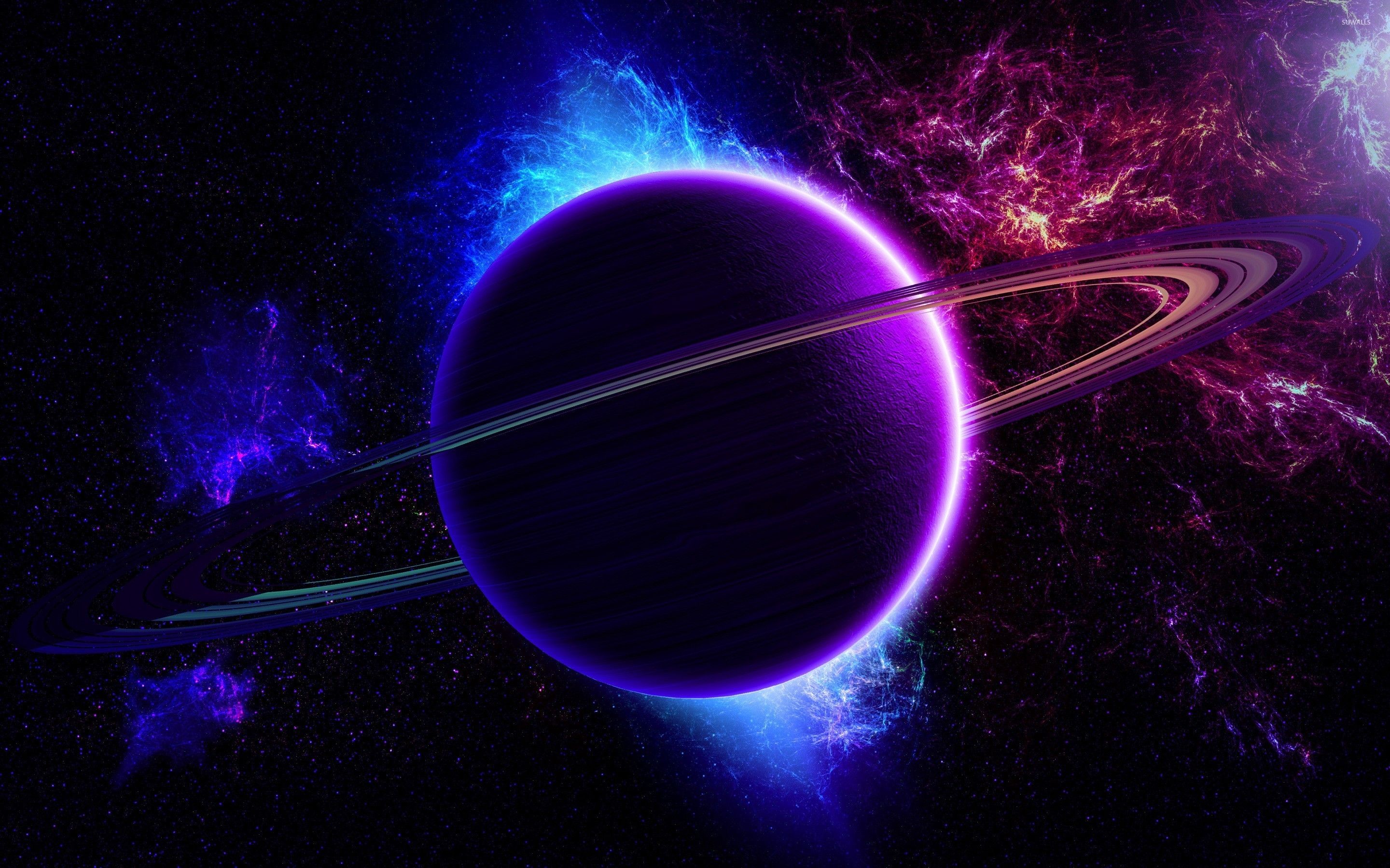 Artistic Purple Planet Wallpapers