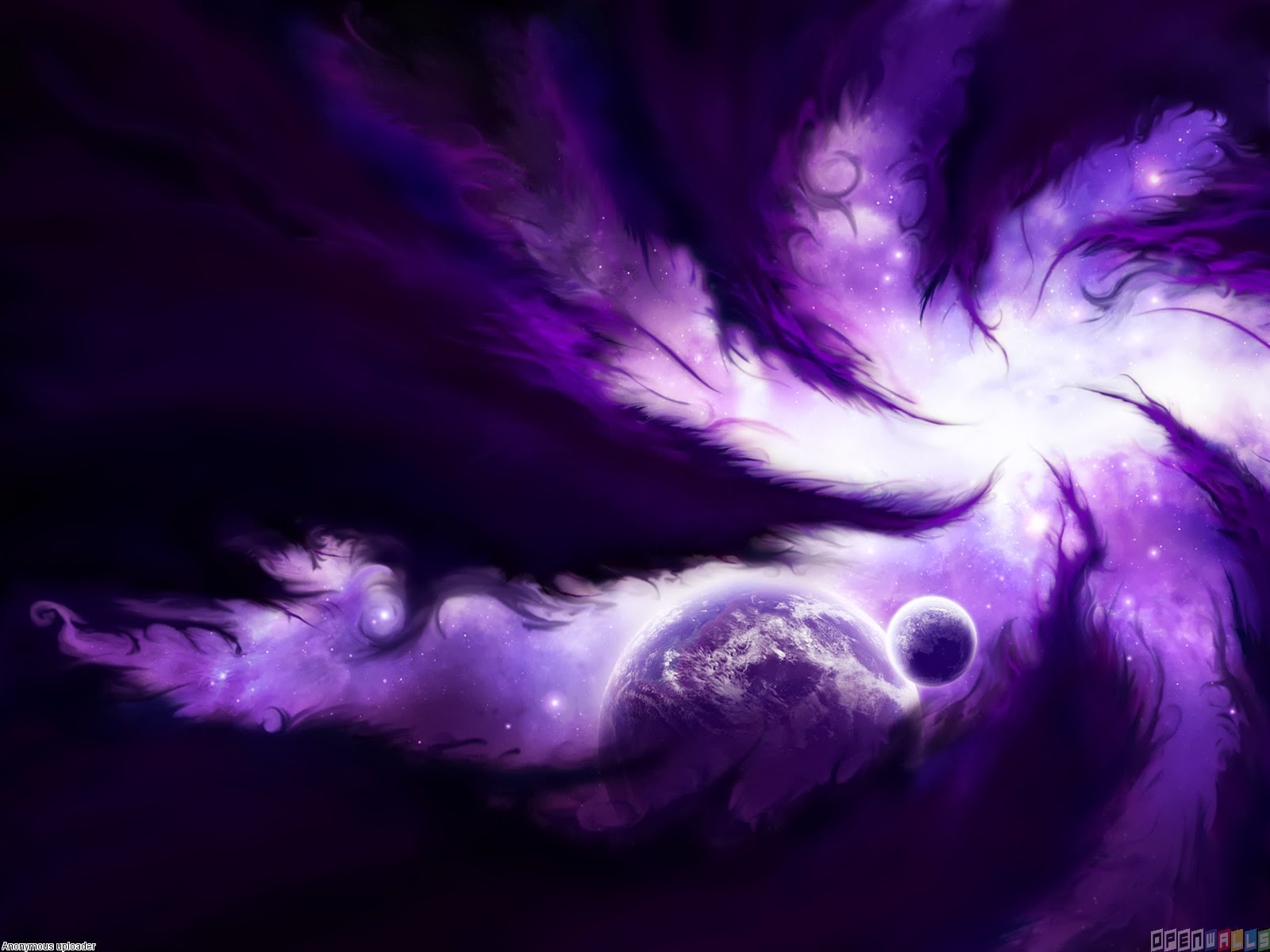 Artistic Purple Planet Wallpapers