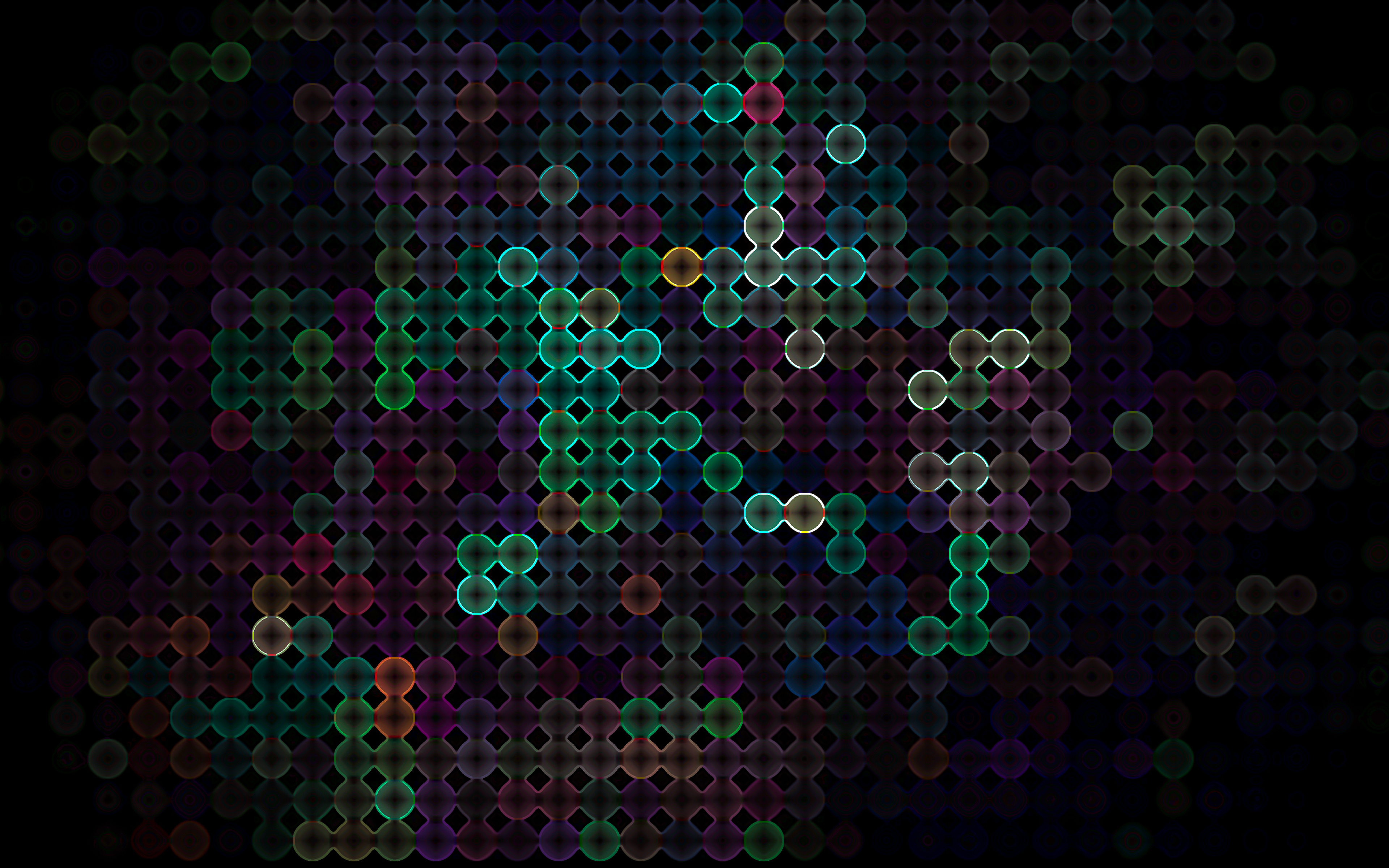4K Atoms Abstract Wallpapers