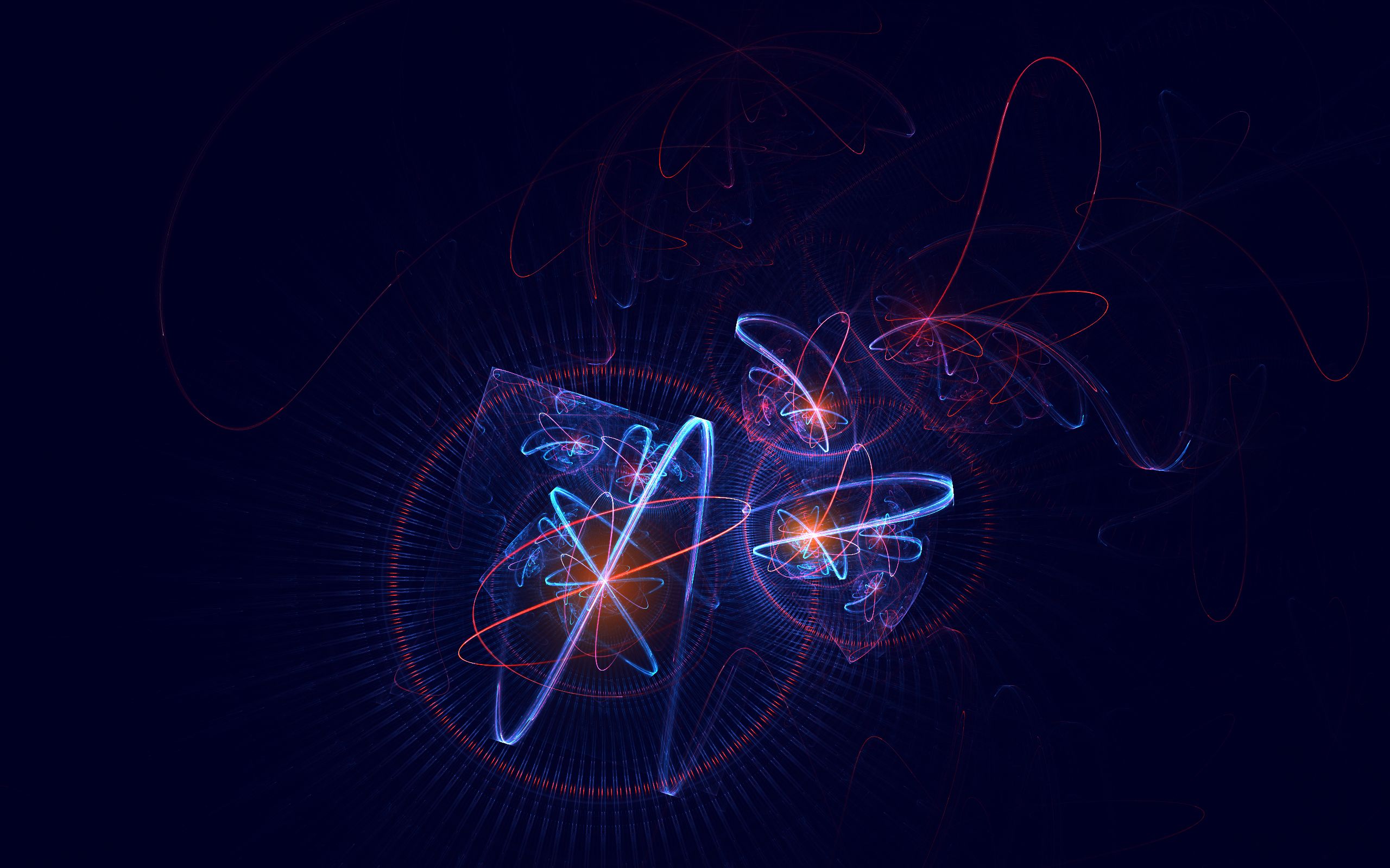 4K Atoms Abstract Wallpapers