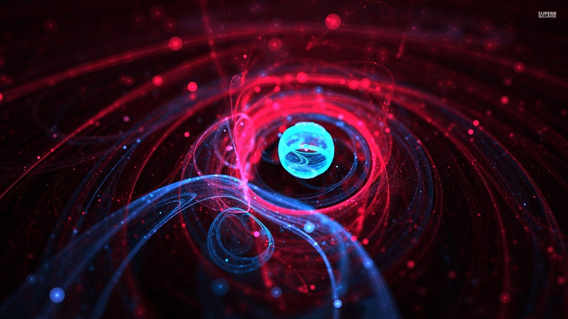 4K Atoms Abstract Wallpapers