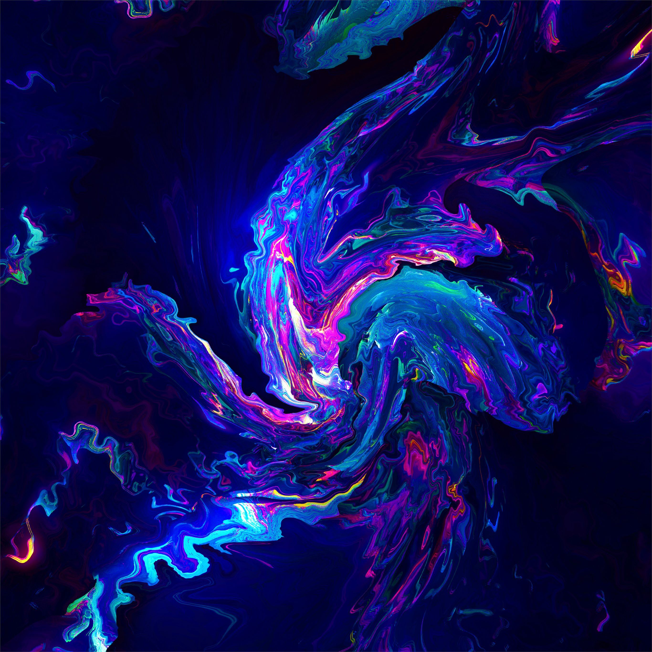 4K Atoms Abstract Wallpapers