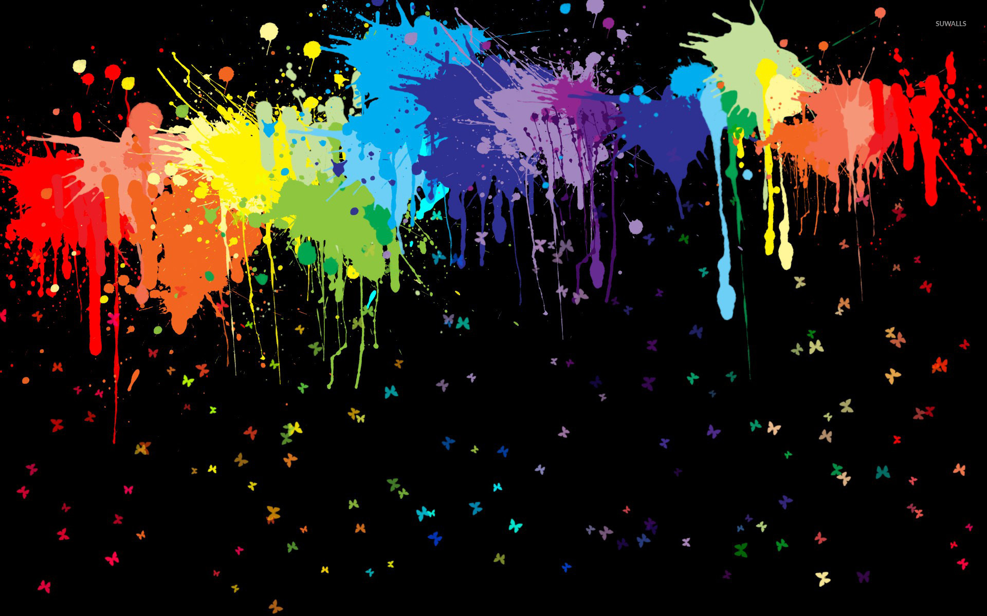 Abstract Color Splash Wallpapers