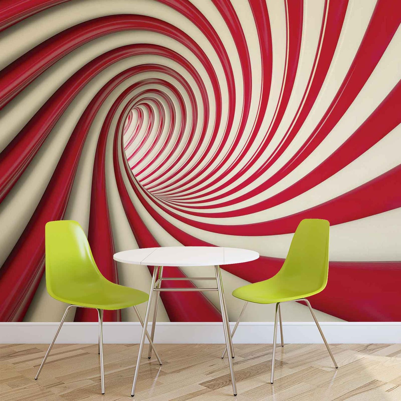 Abstract Swirly Wall Wallpapers