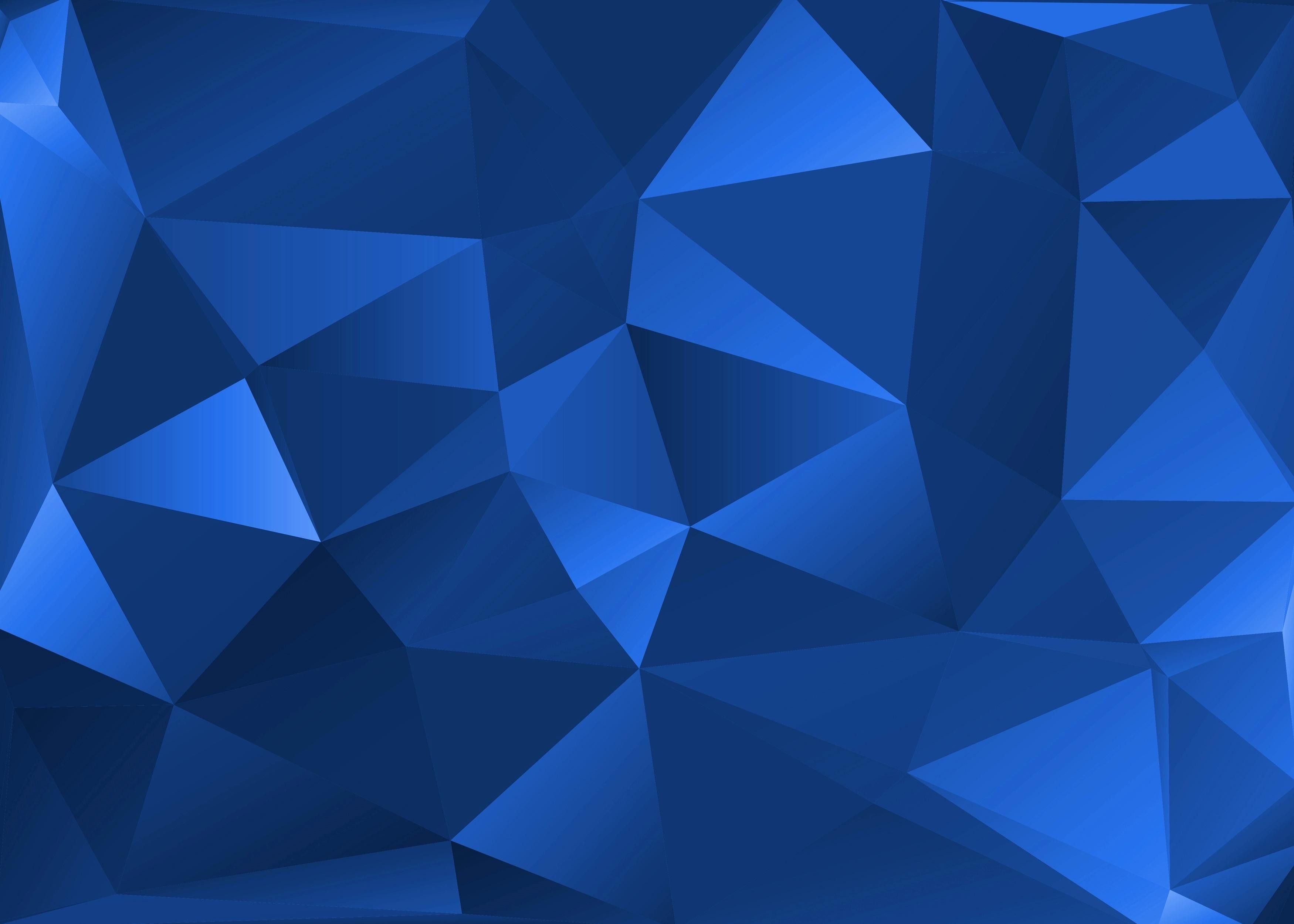 Geometry Shapes Pattern In Blue Wallpapers