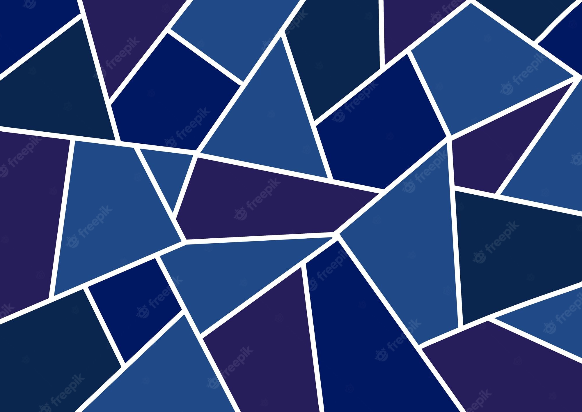 Geometry Shapes Pattern In Blue Wallpapers