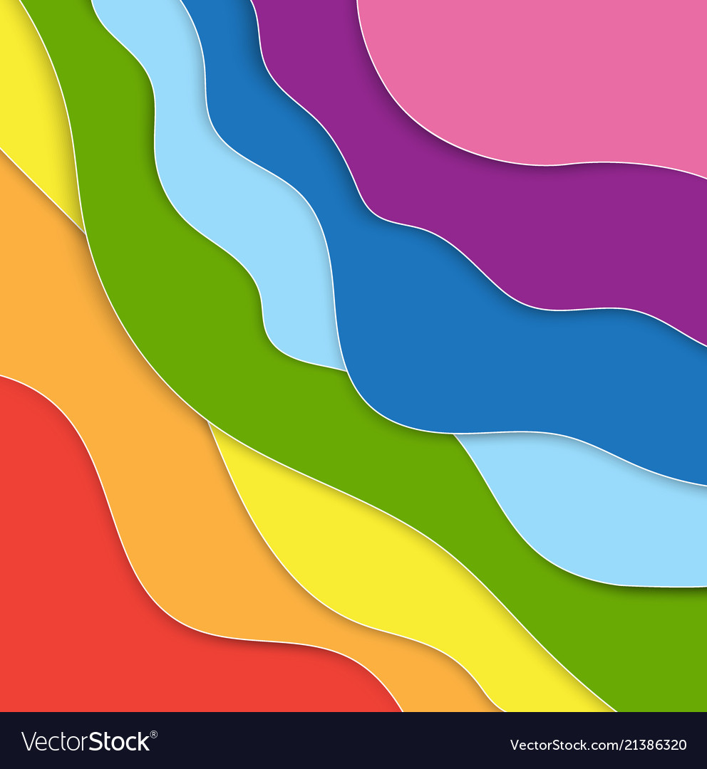 Colorful 3D Layers Wallpapers