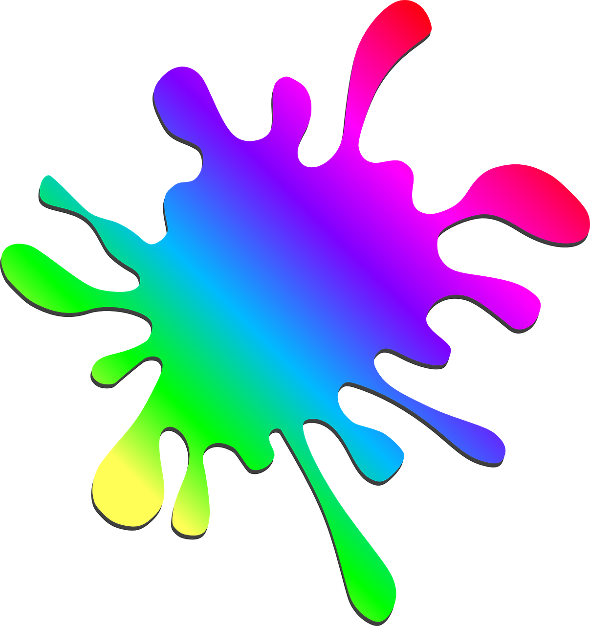 Rainbow Paint Splash Wallpapers