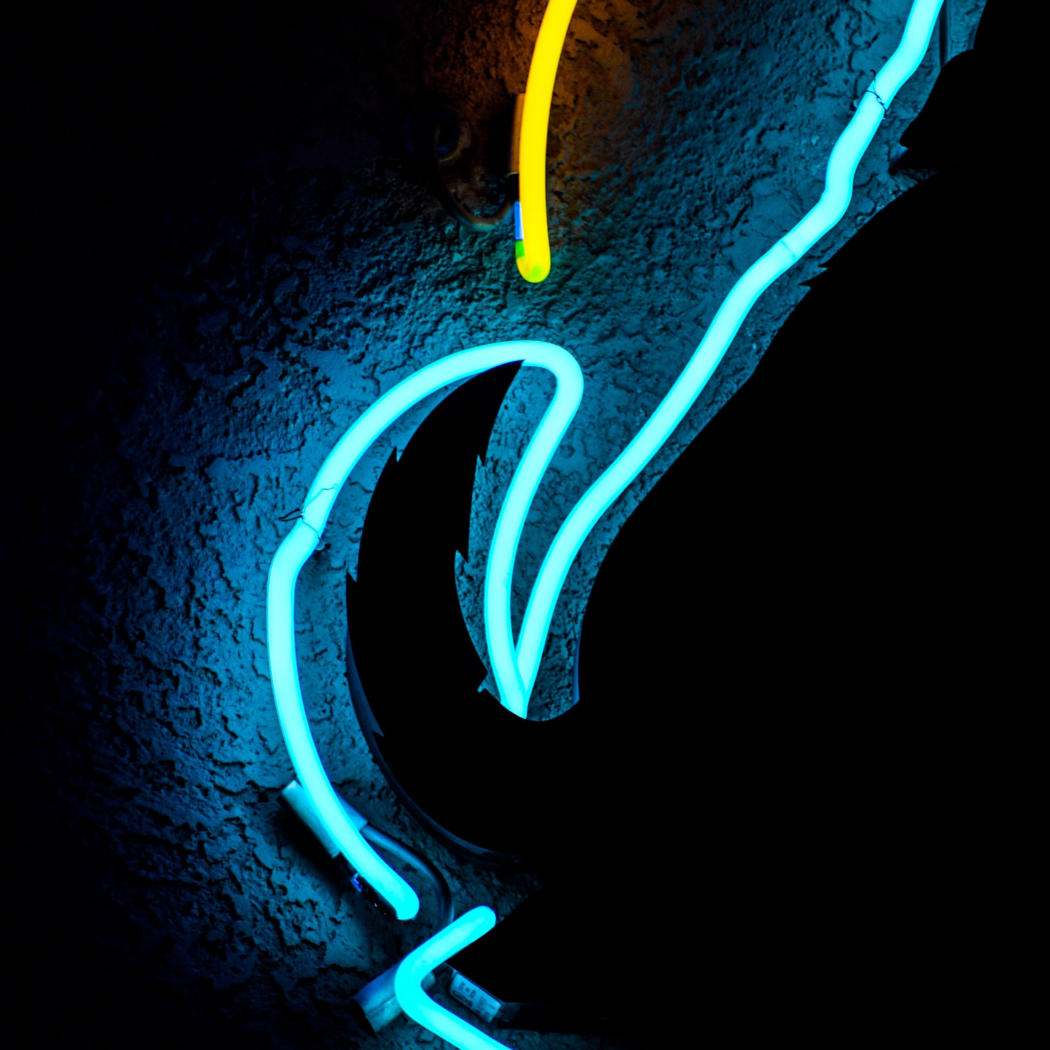 Spiral Line Neon Art Wallpapers