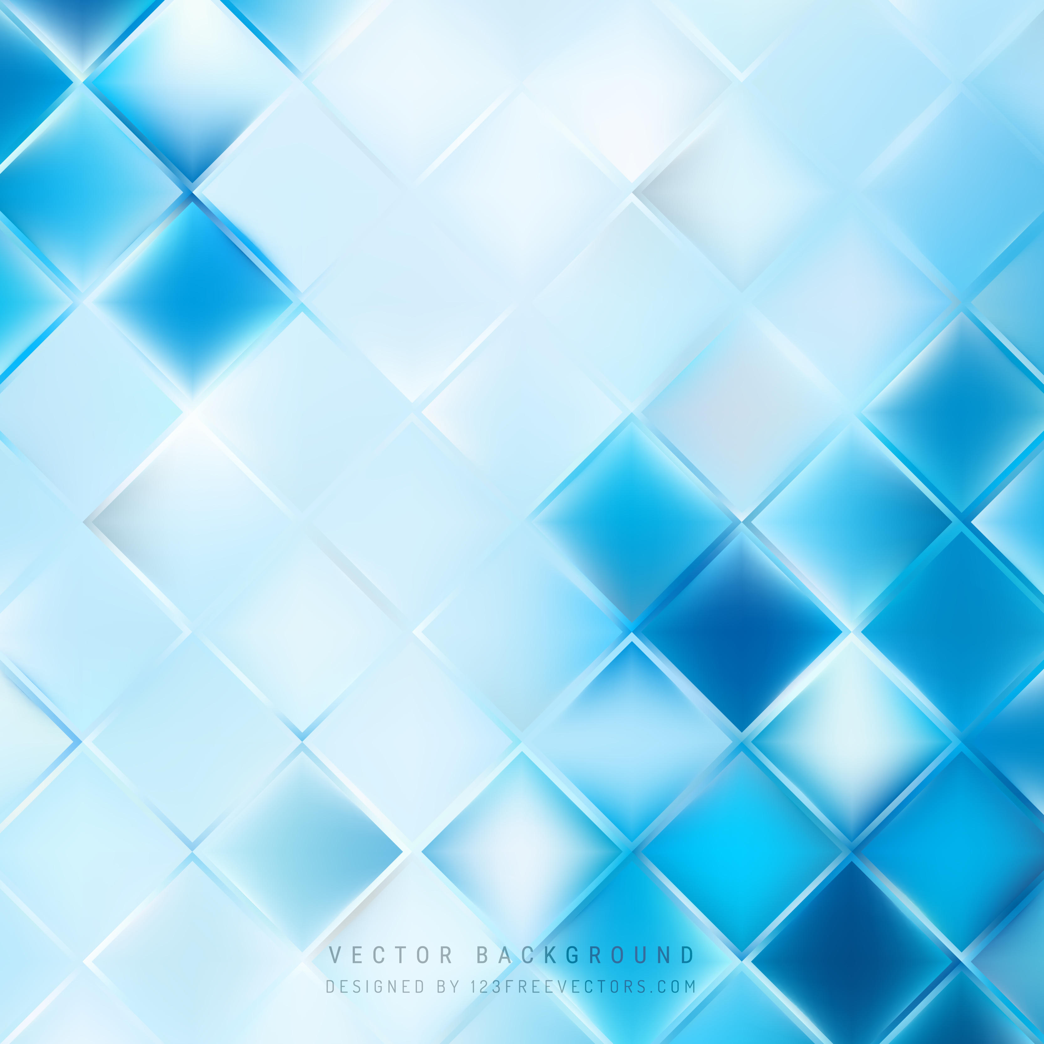 Blue Square Abstract Design Wallpapers