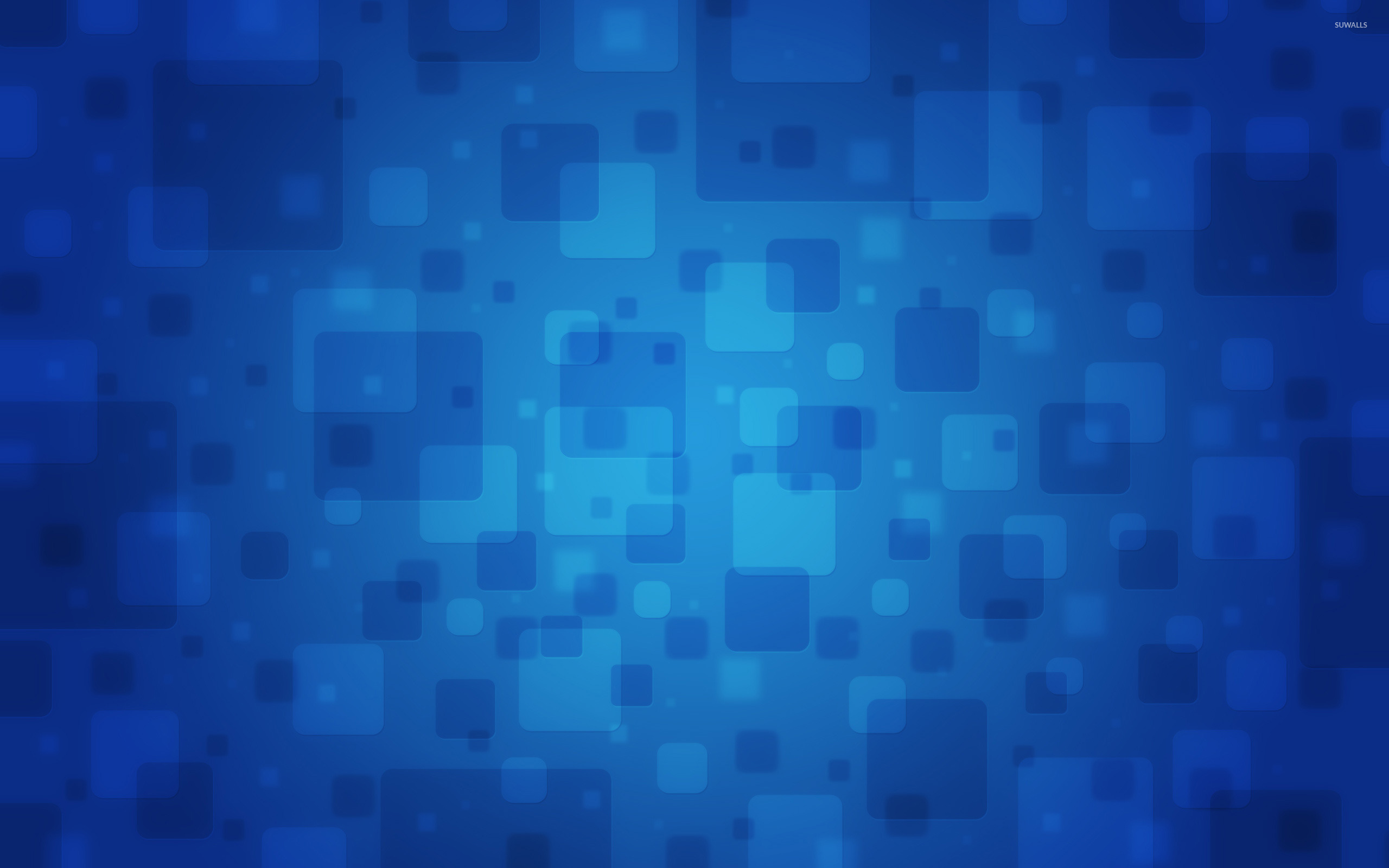 Blue Square Abstract Design Wallpapers