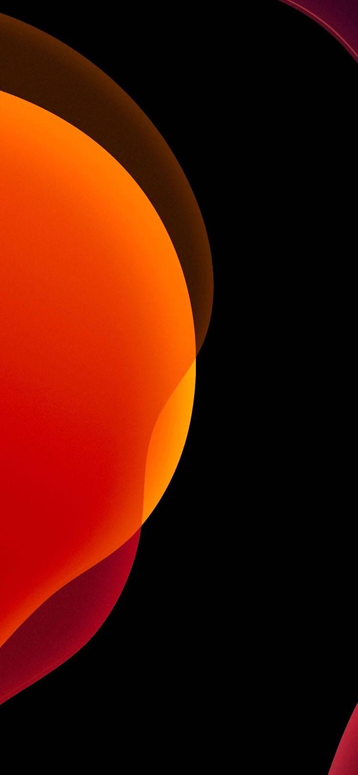 Ios 13 Dark Orange Wallpapers