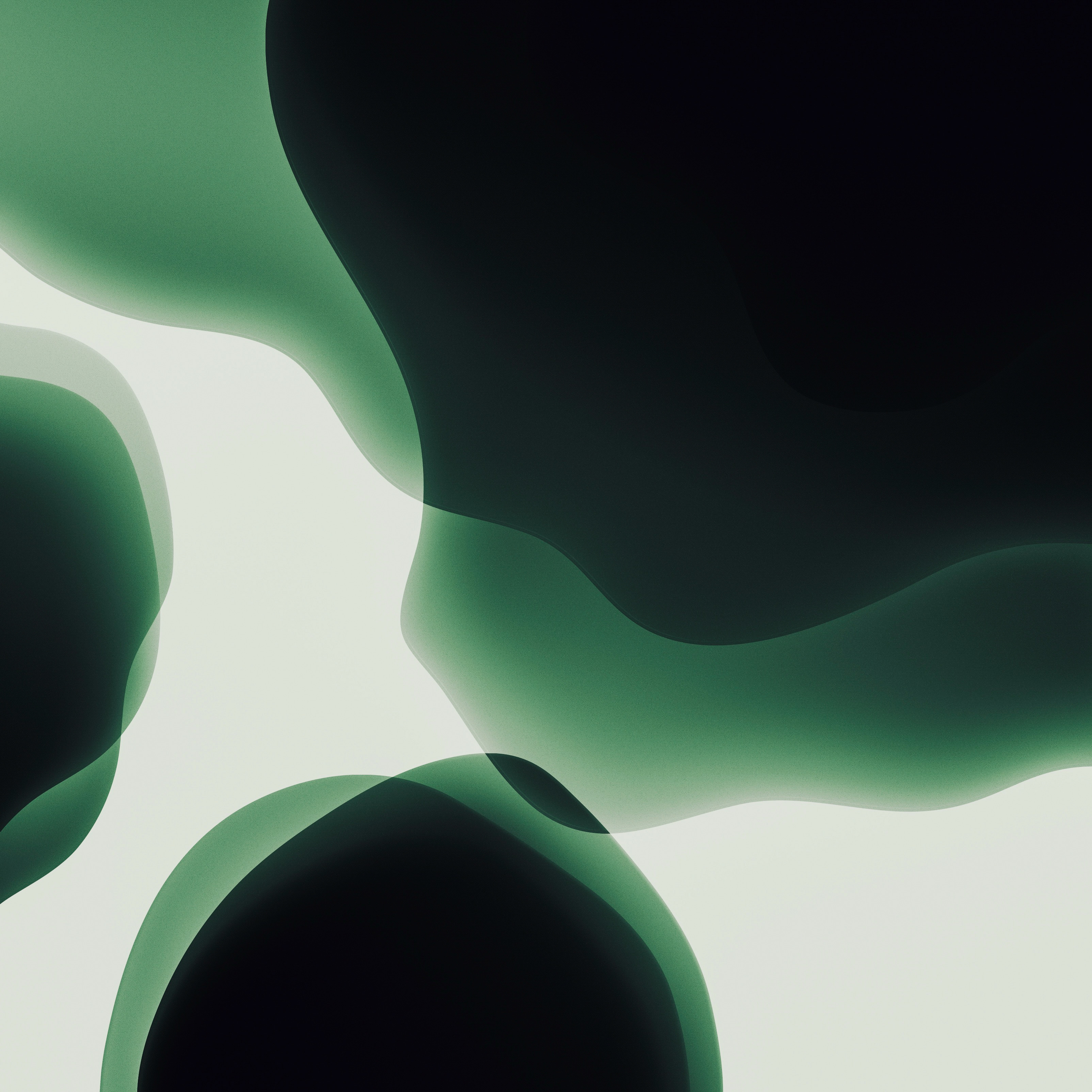 Green Ios 13 Abstract Dark Wallpapers