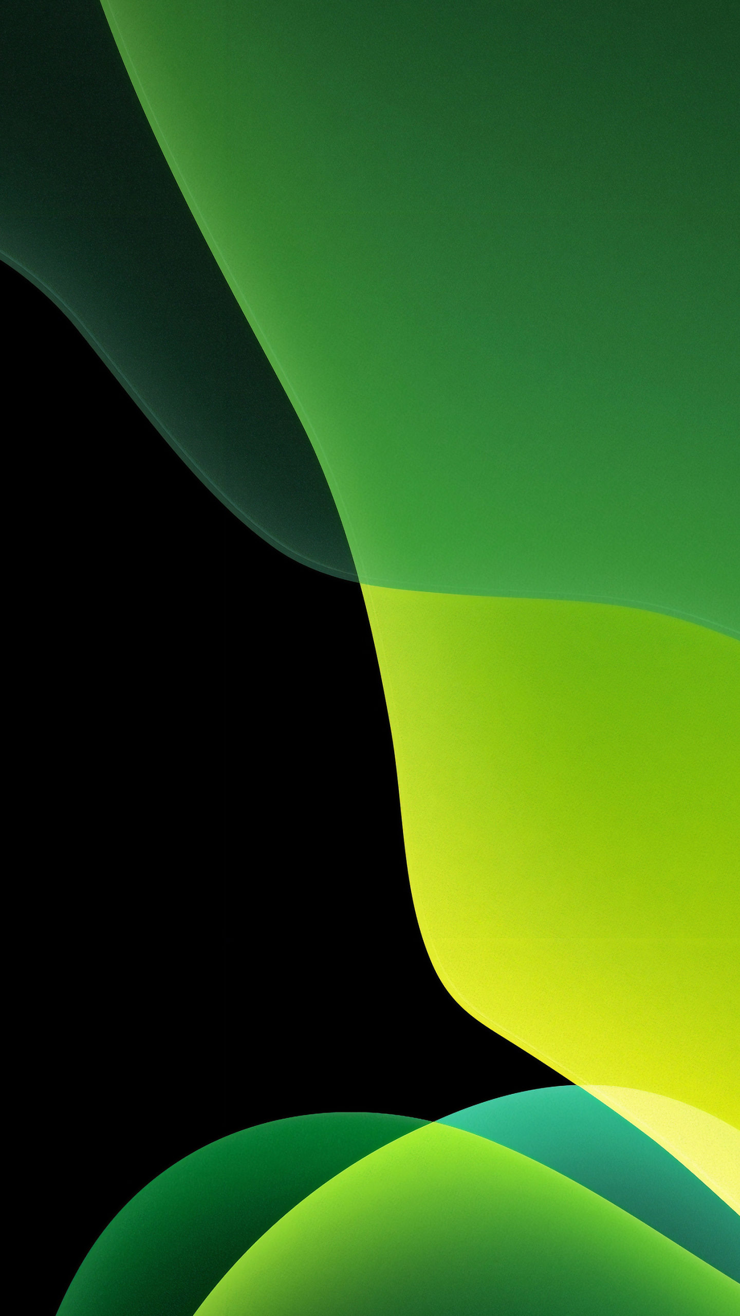 Green Ios 13 Abstract Dark Wallpapers