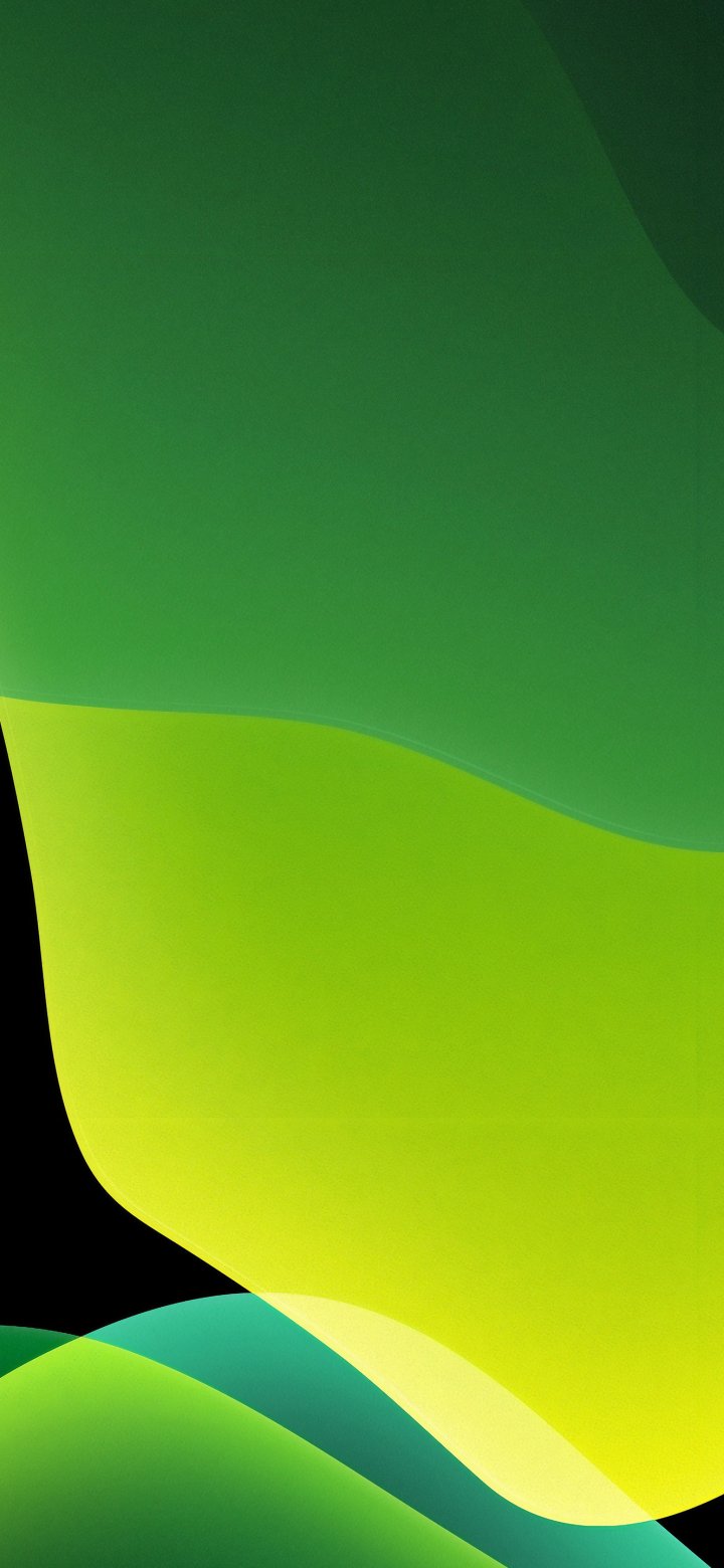 Green Ios 13 Abstract Dark Wallpapers