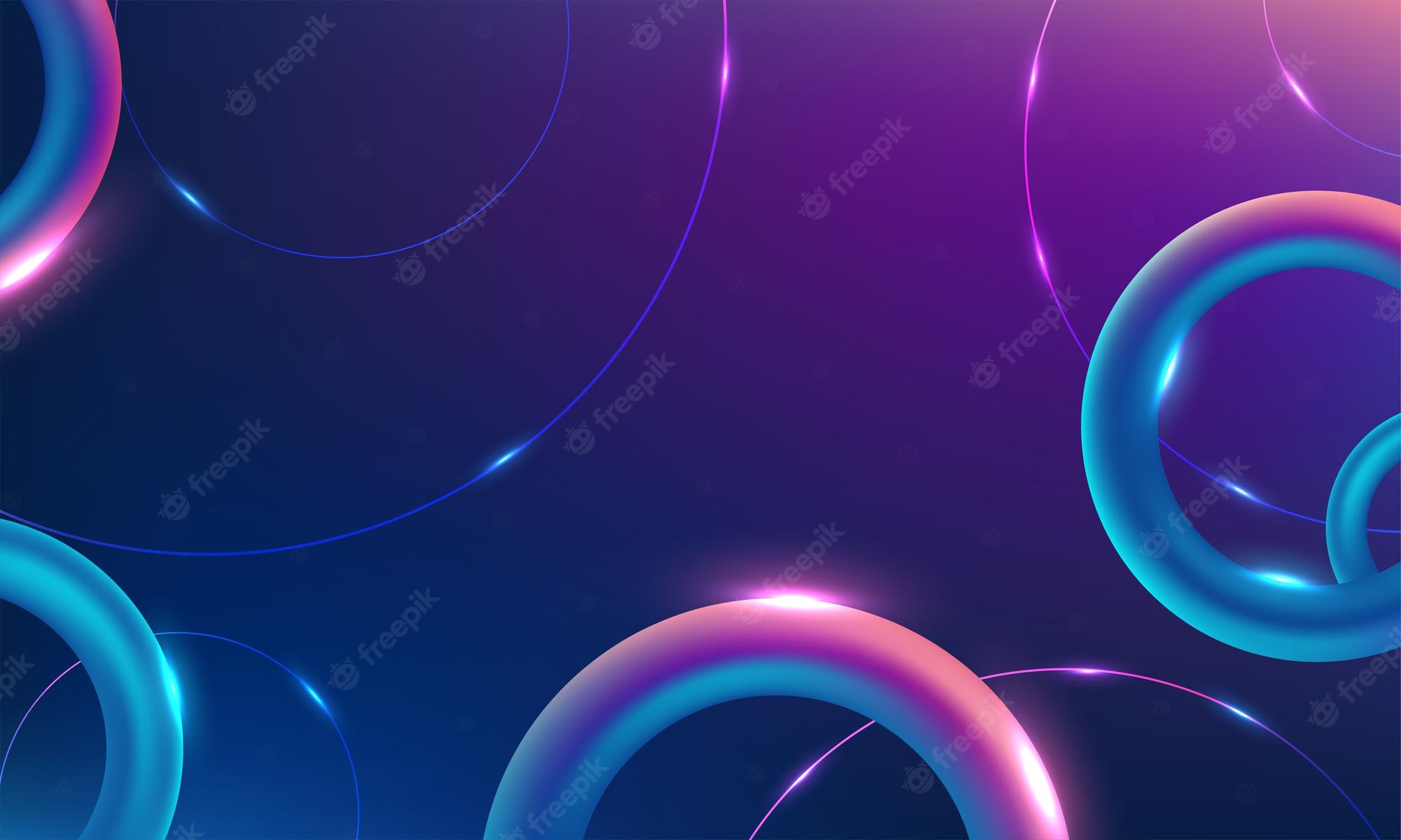 Glowing Circle Pattern 4K Wallpapers