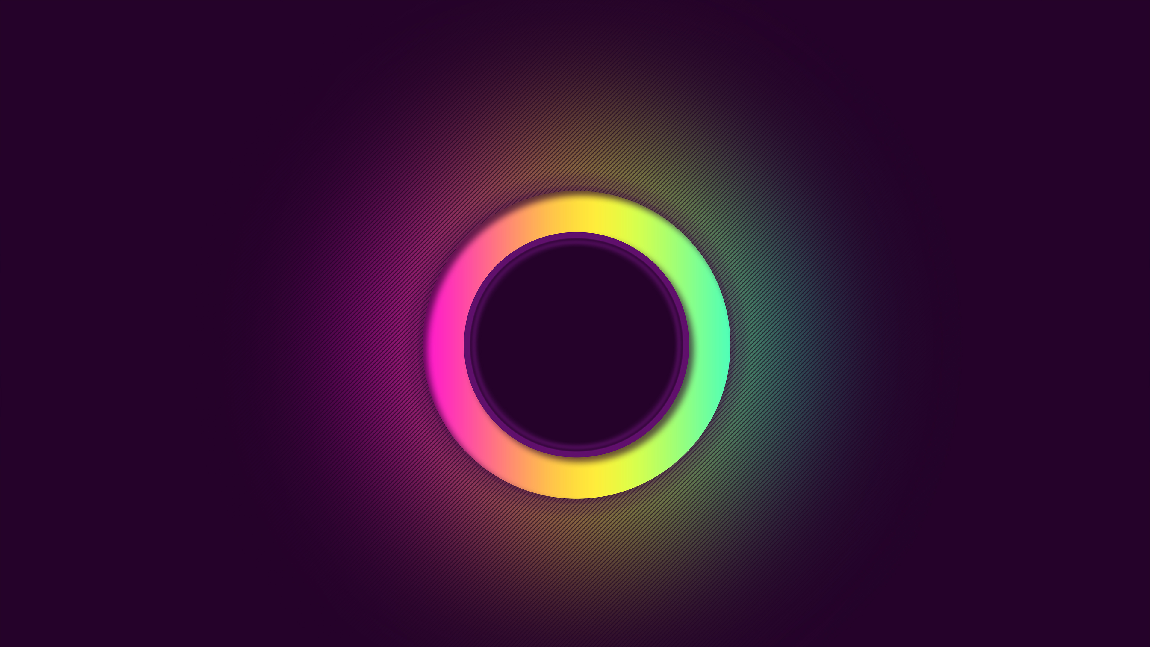 Glowing Circle Pattern 4K Wallpapers