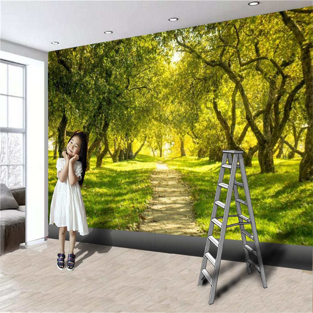 Green Yellow Pathway Wallpapers