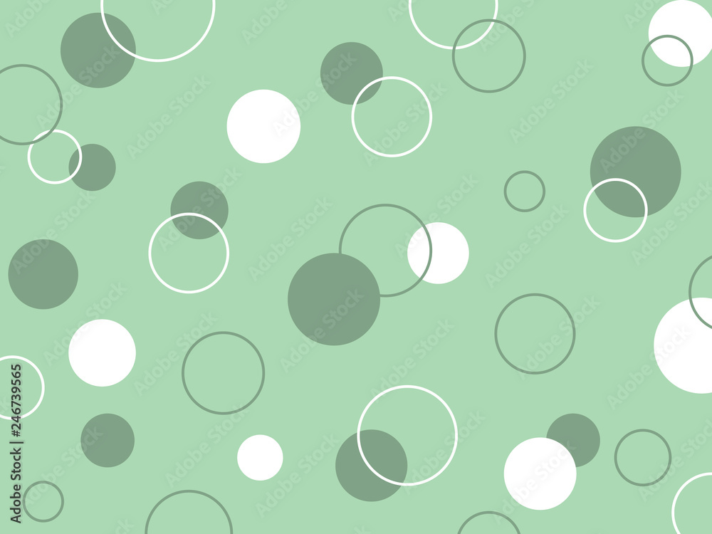 Beautiful Green Circular Pattern Wallpapers