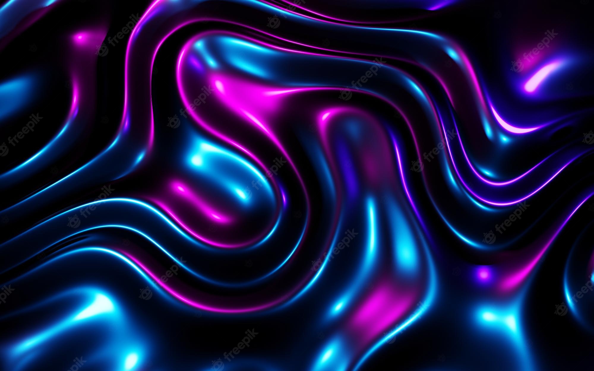 Abstract Neon Silk Wallpapers