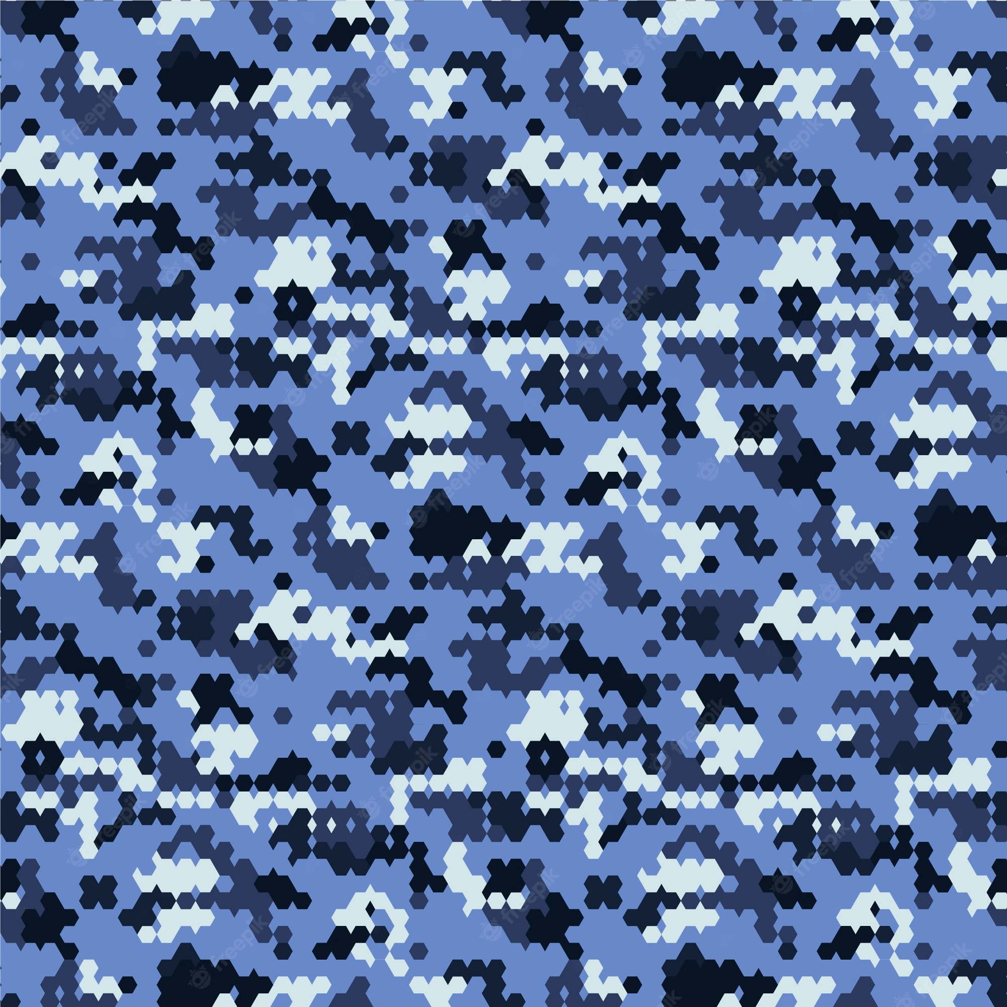 Blue Camouflage Pattern Wallpapers