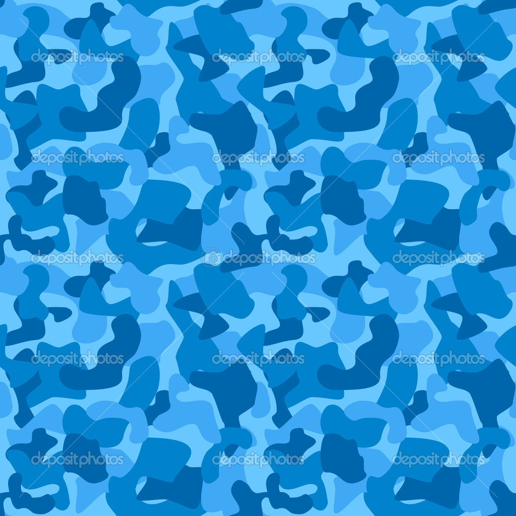 Blue Camouflage Pattern Wallpapers