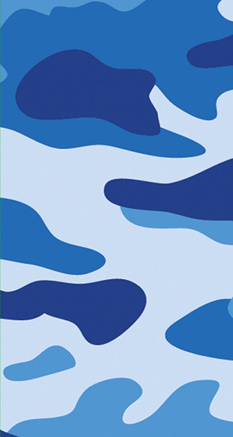 Blue Camouflage Pattern Wallpapers