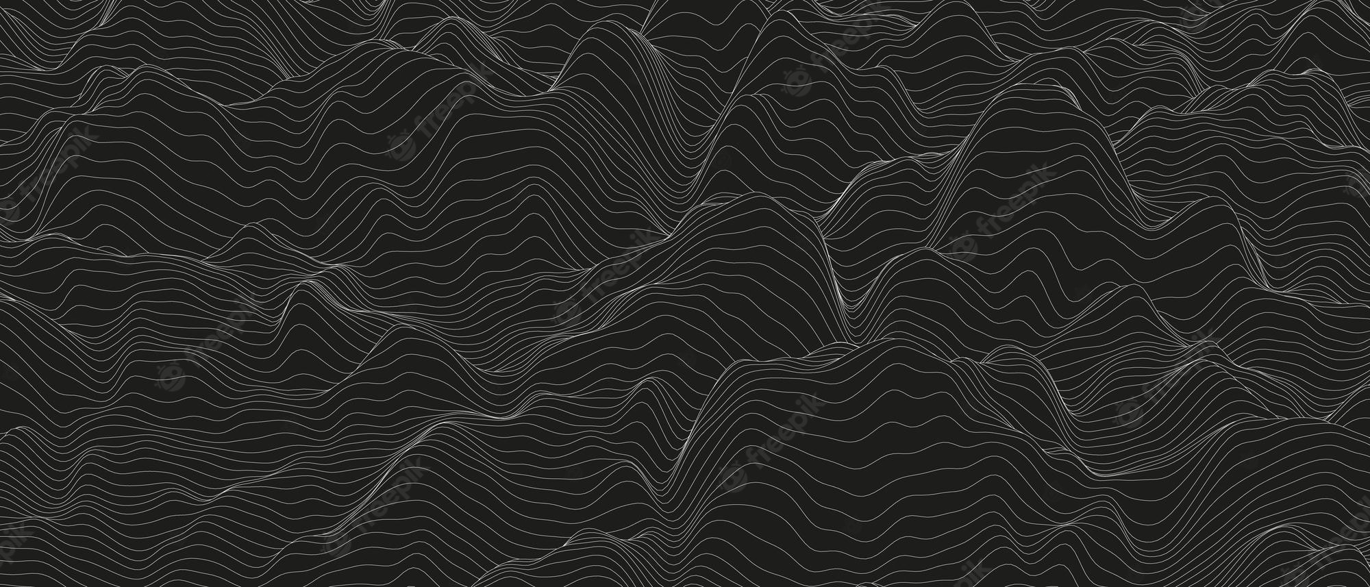 Topography Abstract Black Texture Wallpapers