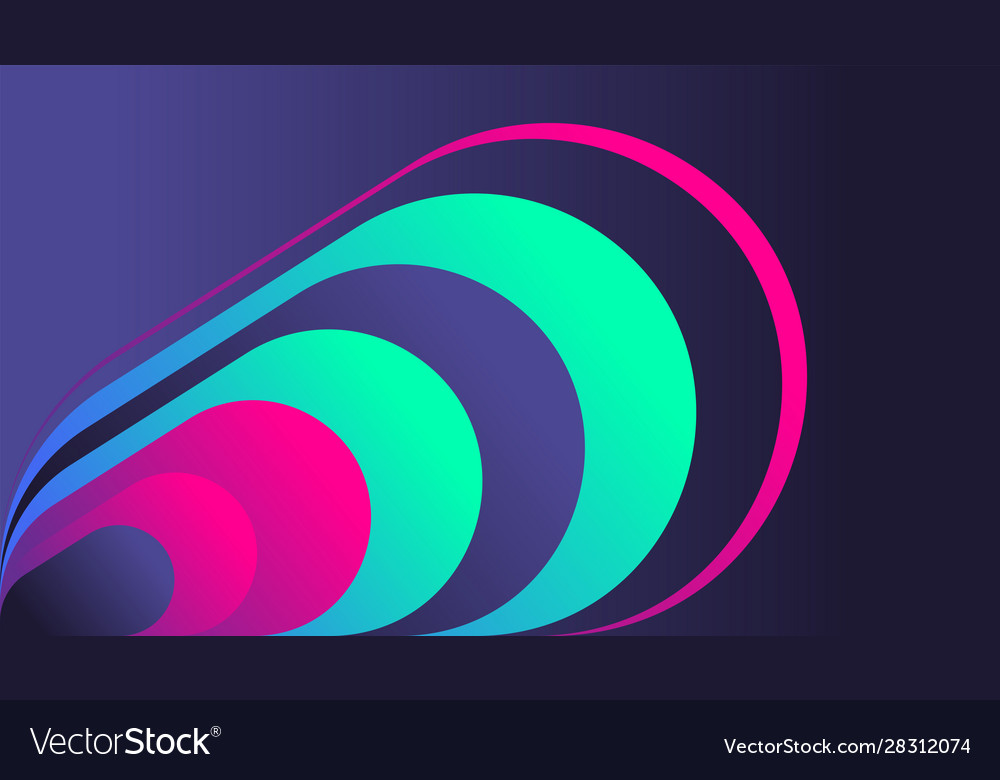 Neon Gradient Glowing Shapes Wallpapers