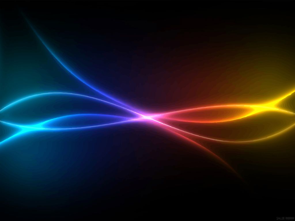 Neon Gradient Glowing Shapes Wallpapers