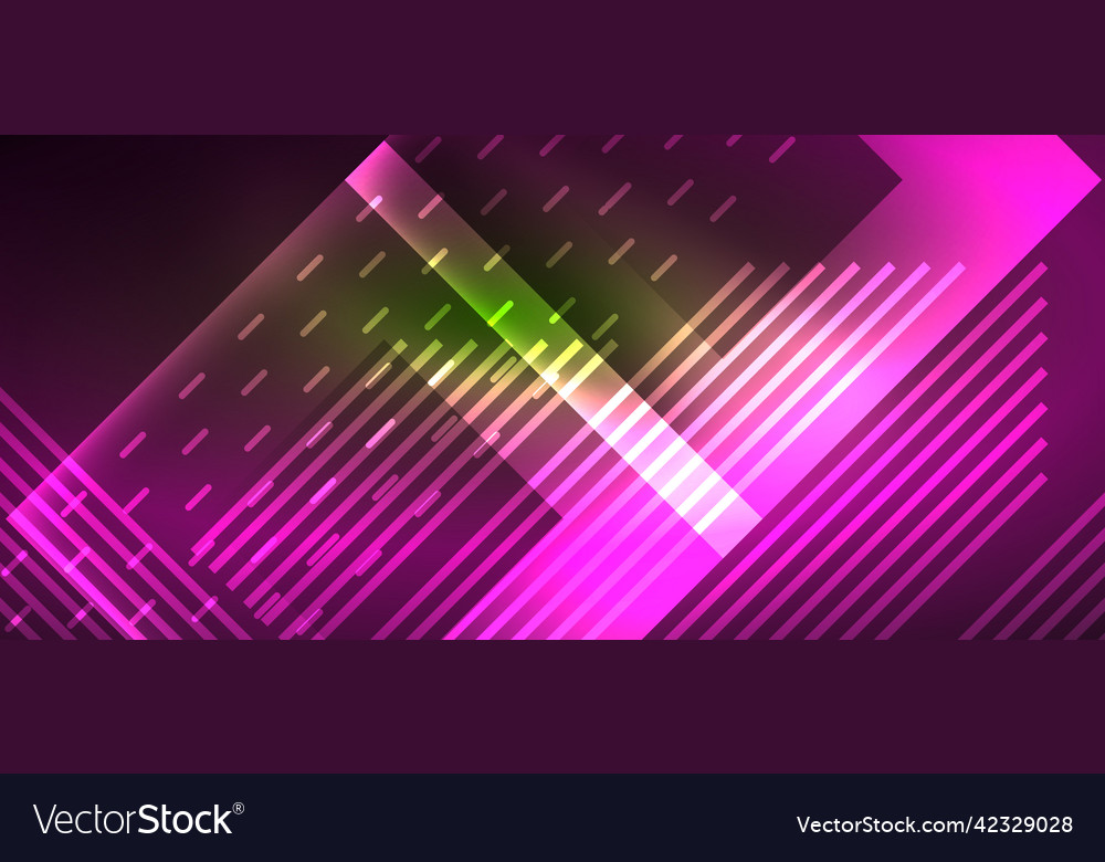 Neon Gradient Glowing Shapes Wallpapers