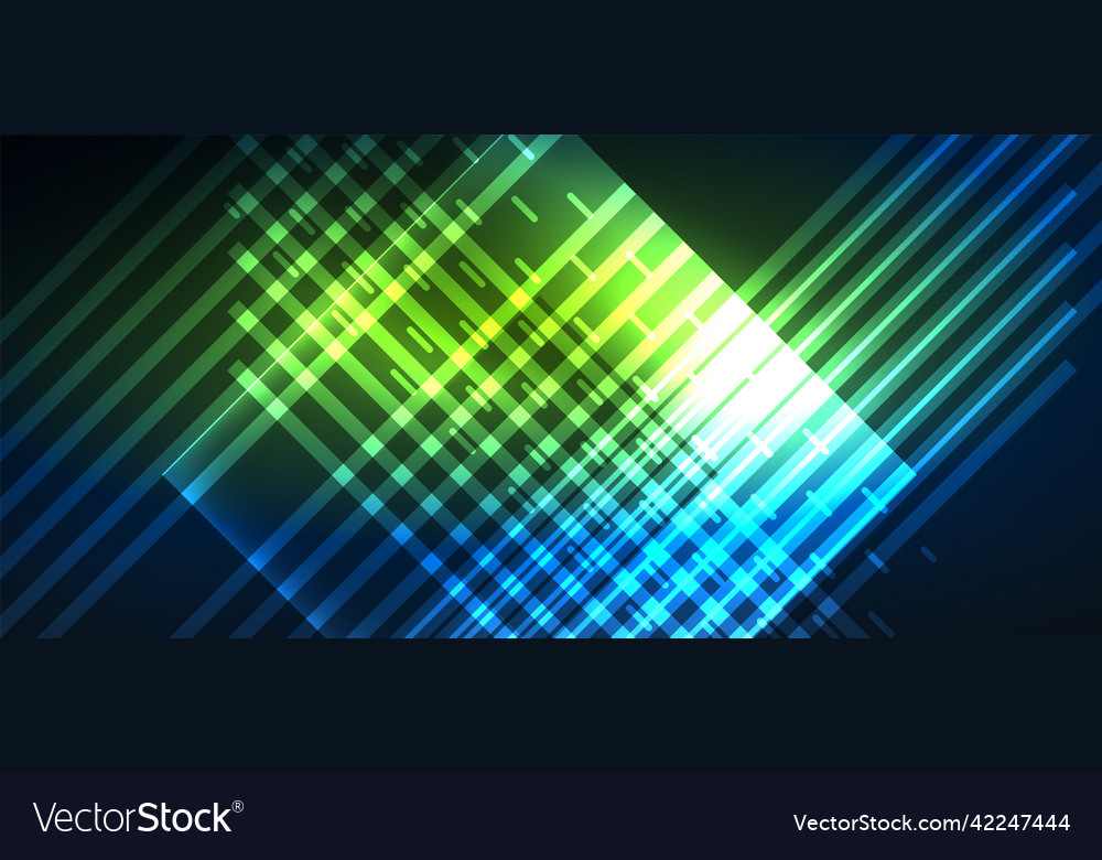 Neon Gradient Glowing Shapes Wallpapers