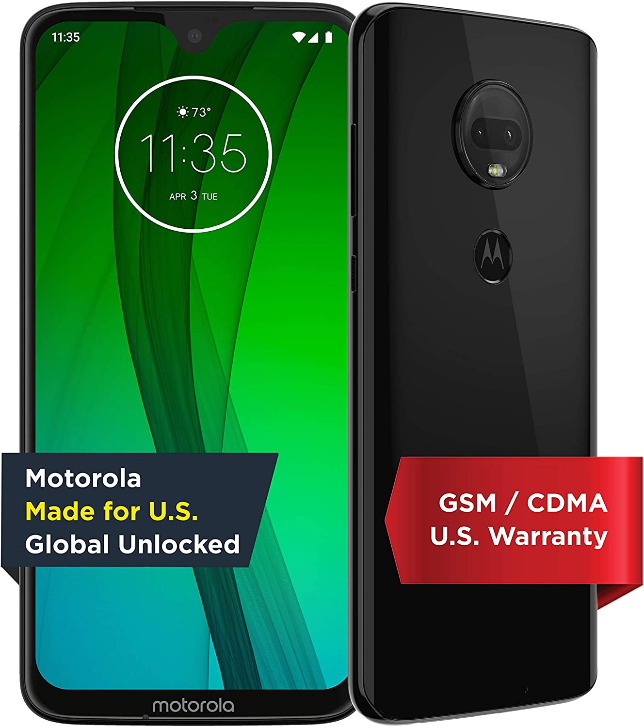 Half Green Light Moto G7 Stock Wallpapers