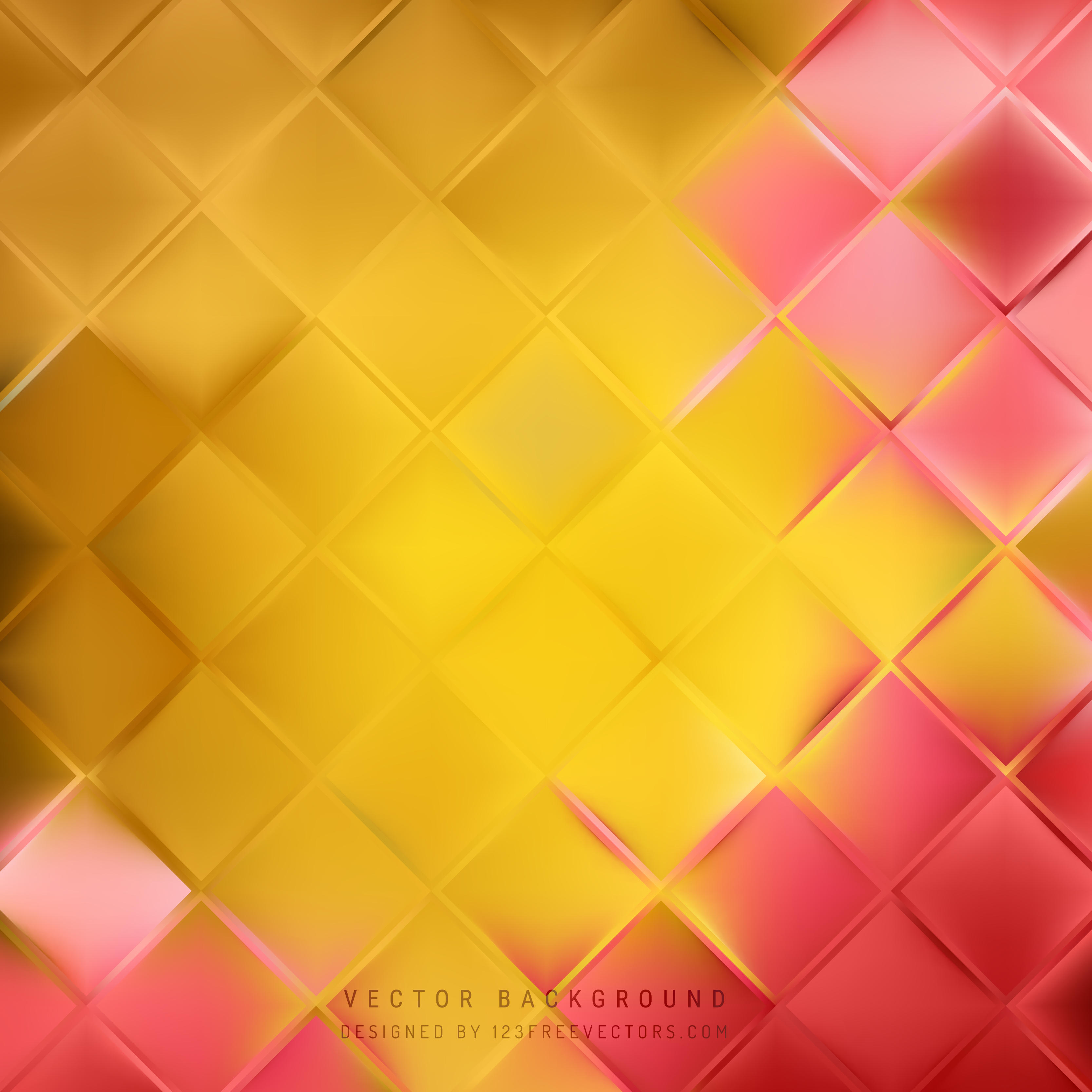 Geometric Shapes Orange Wallpapers