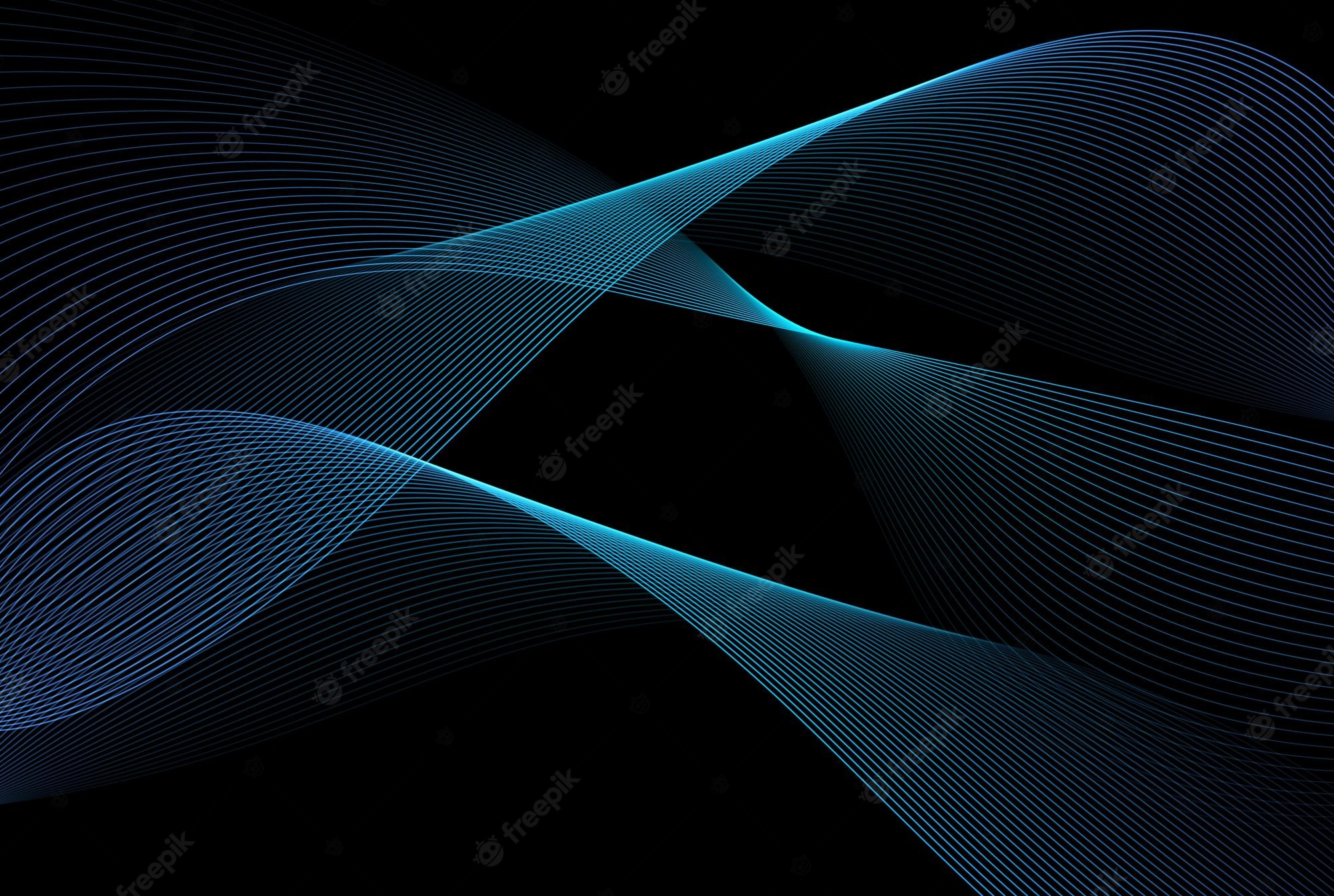 Abstract Digital Wave Wallpapers