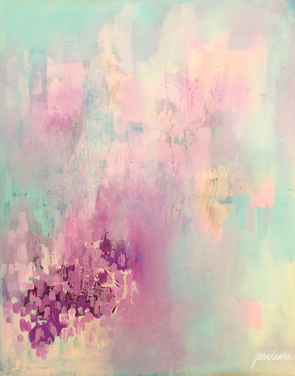 Abstract Pink Oil Paint Wallpapers