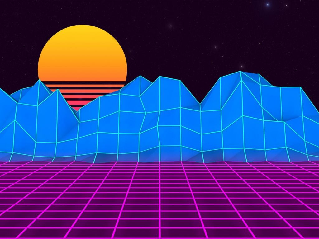 Abstract Vaporwave Retrowave Sun Reflaction Wallpapers