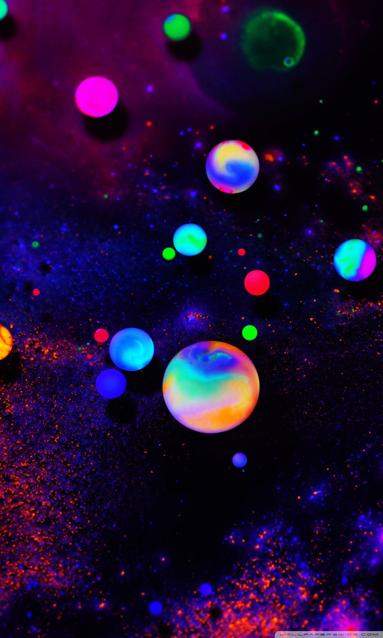 Colorful Neon Bubbles Wallpapers