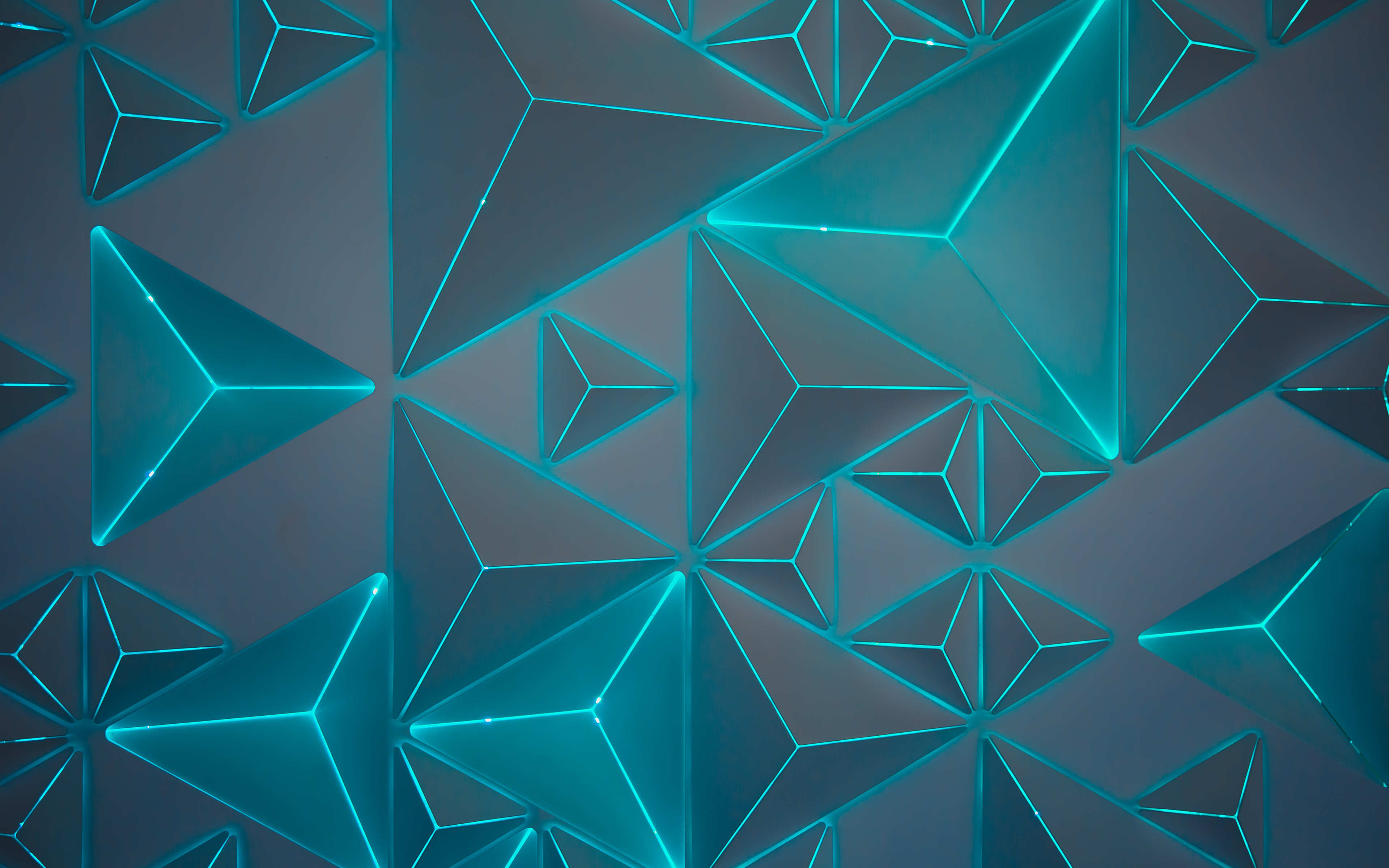 The Shape Of Triangles Blue Abstract Wallpapers