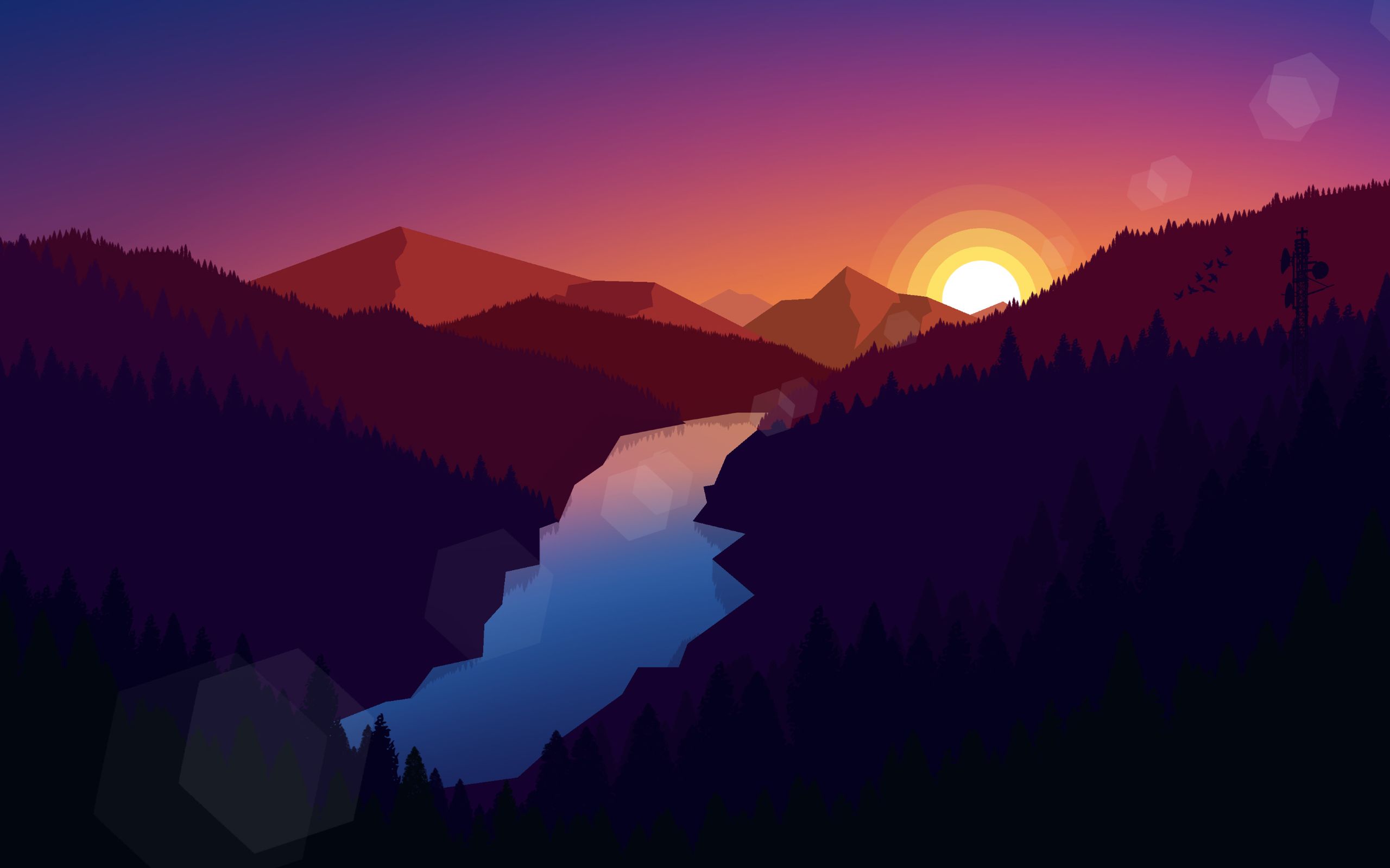 Polygon Mountains Wallpapers